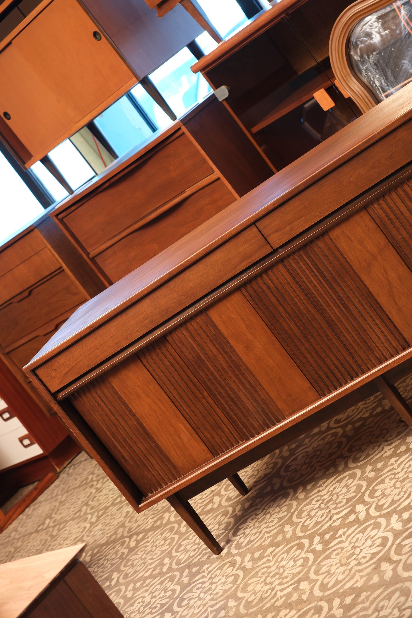 MCM Dark Walnut Dresser by Honderich