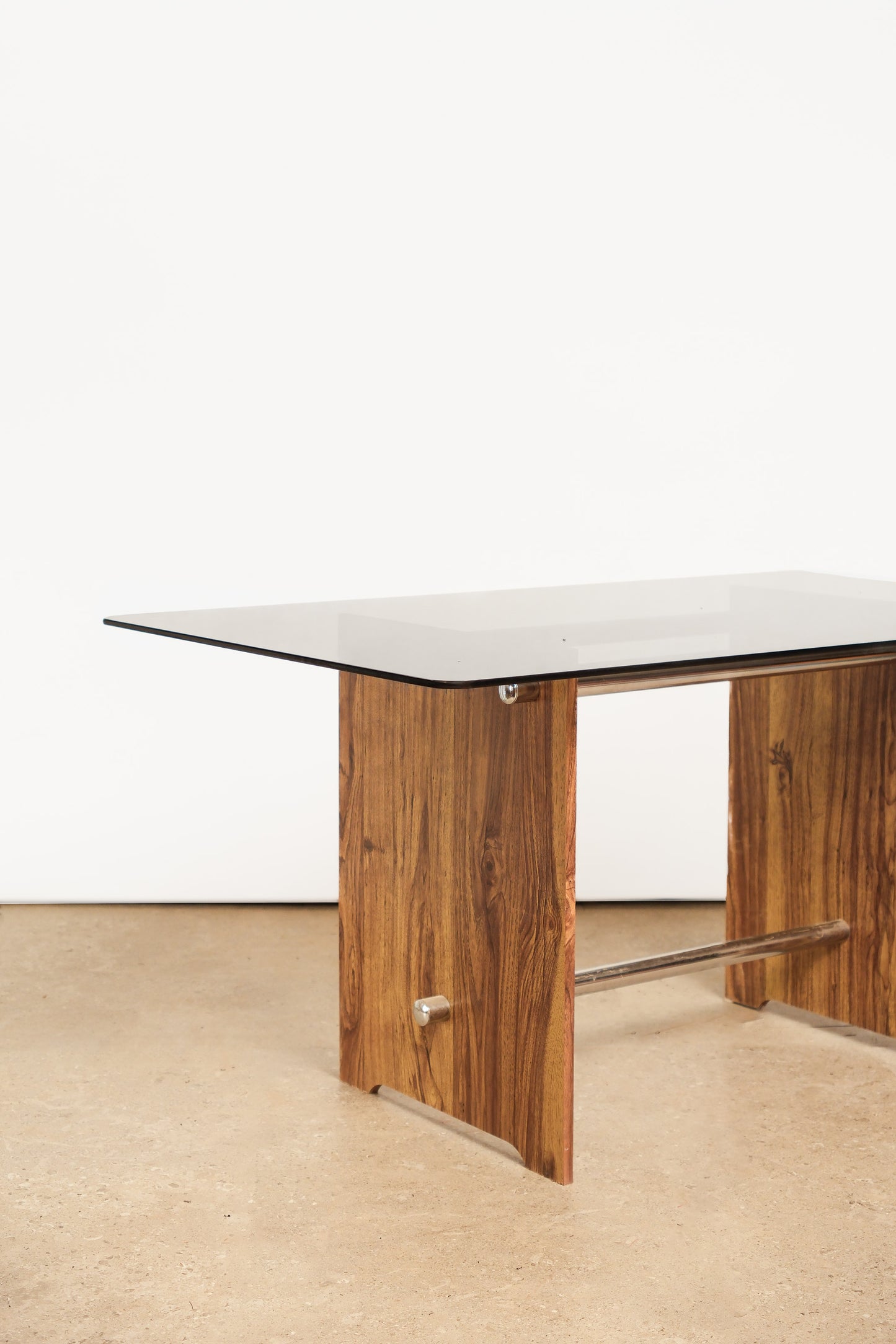 MCM Black Chrome Dining Table