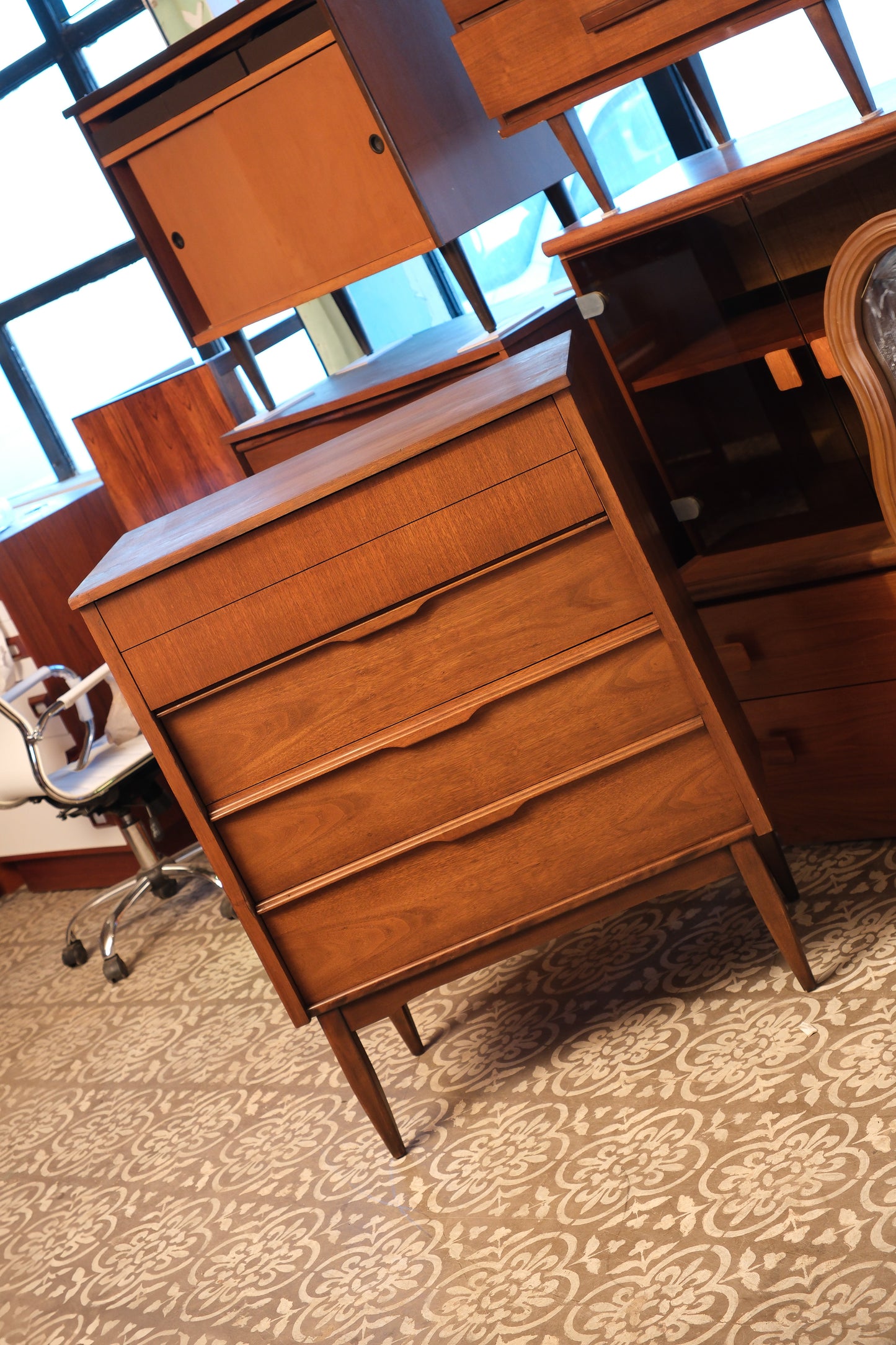 MCM Dark Walnut Cabinet By KF