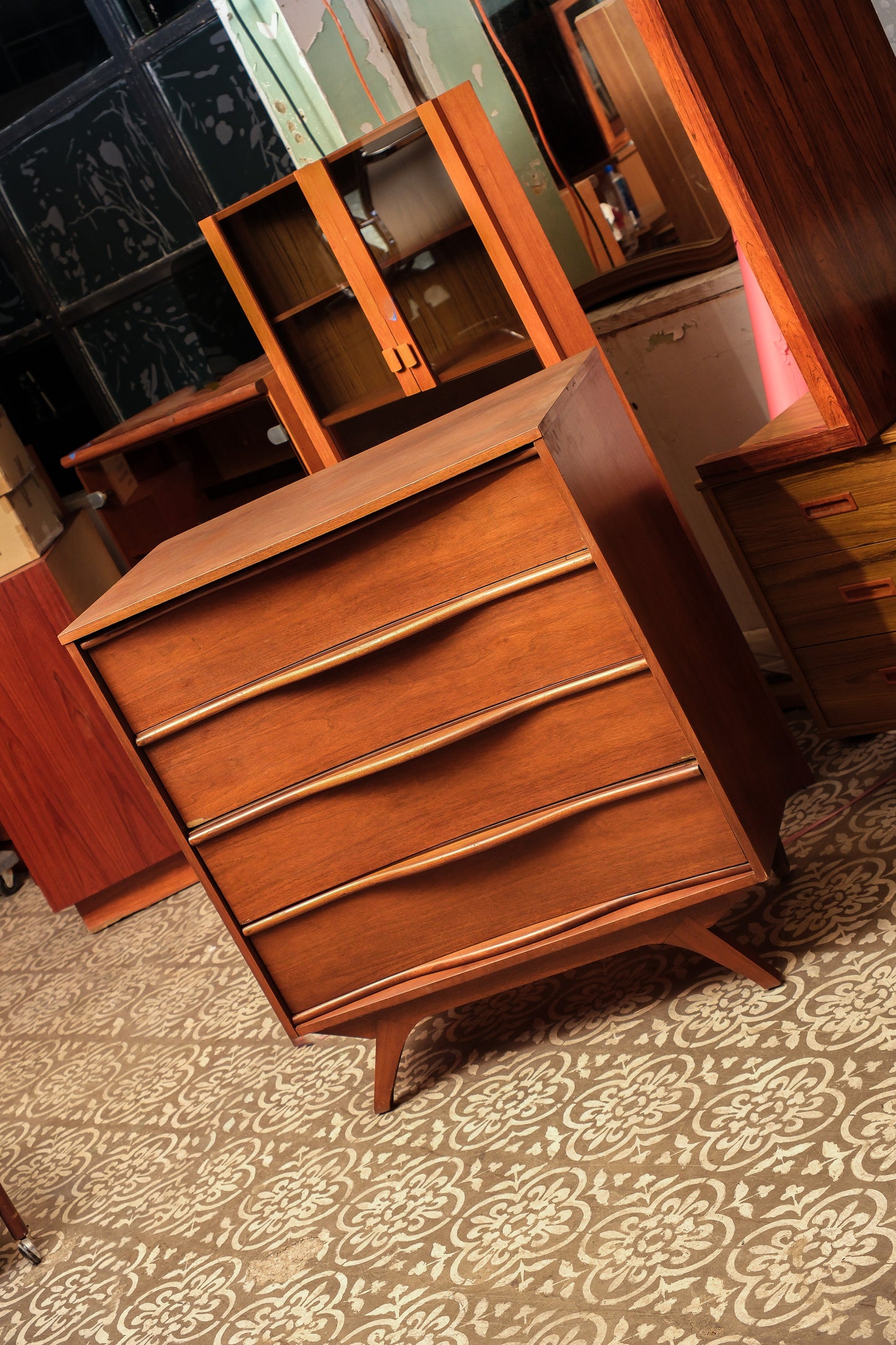 MCM Dark Walnut Tallboy