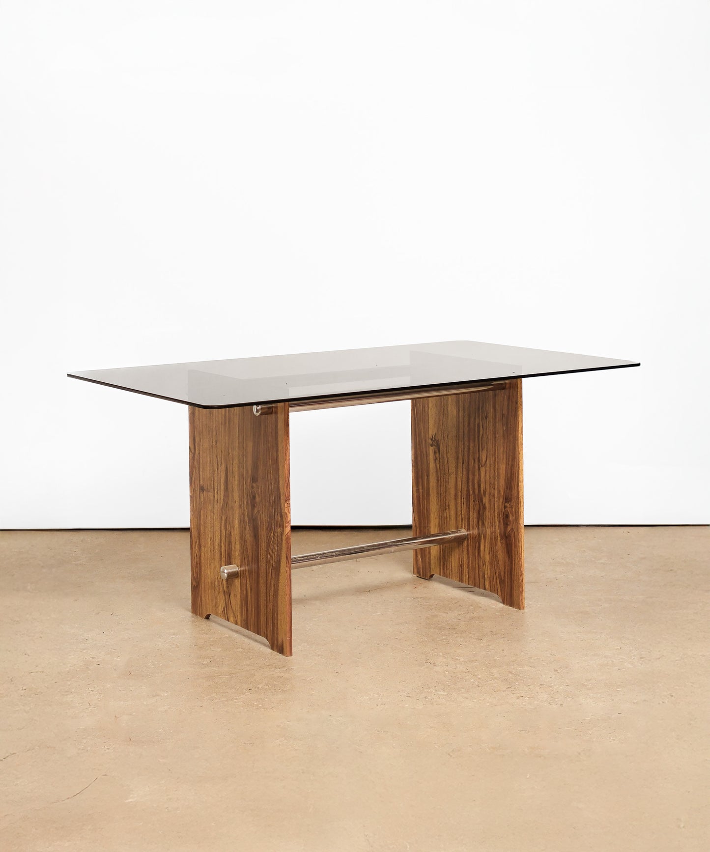 MCM Black Chrome Dining Table