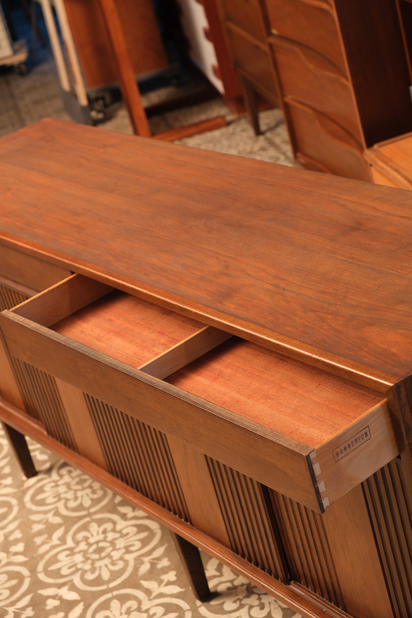 MCM Dark Walnut Dresser by Honderich