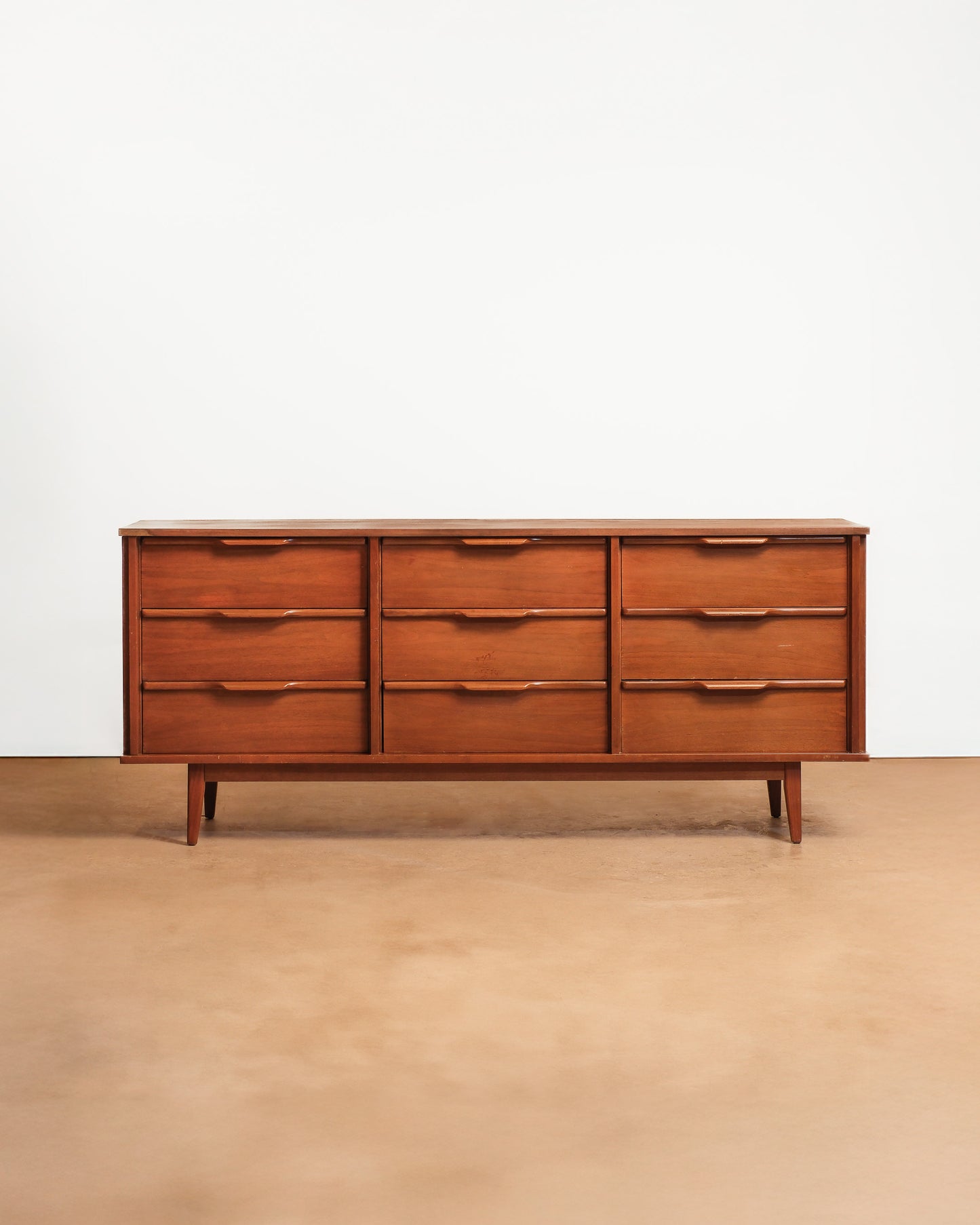 MCM Dark Walnut Wide Dresser