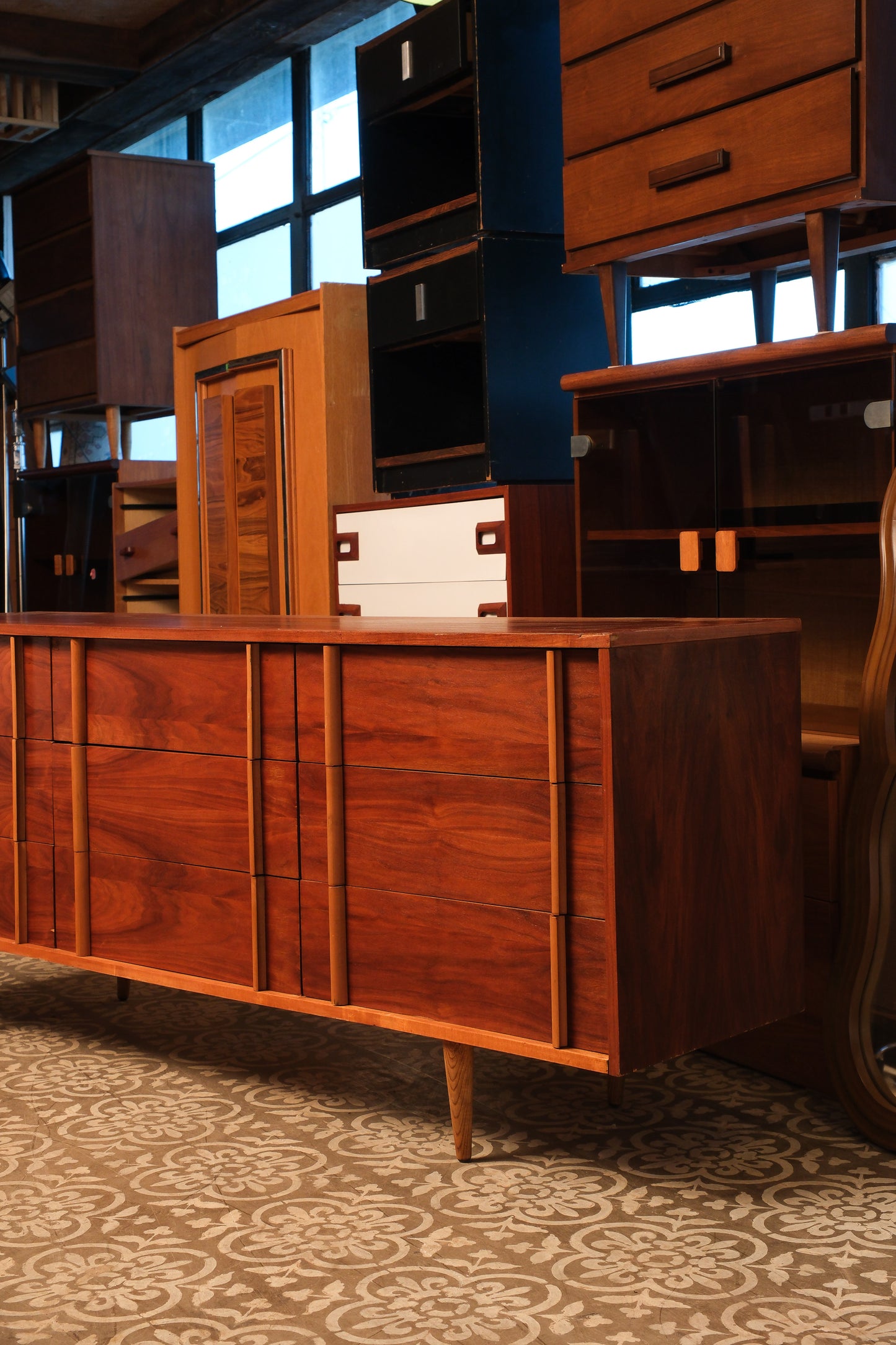 MCM Mahogany Dresser