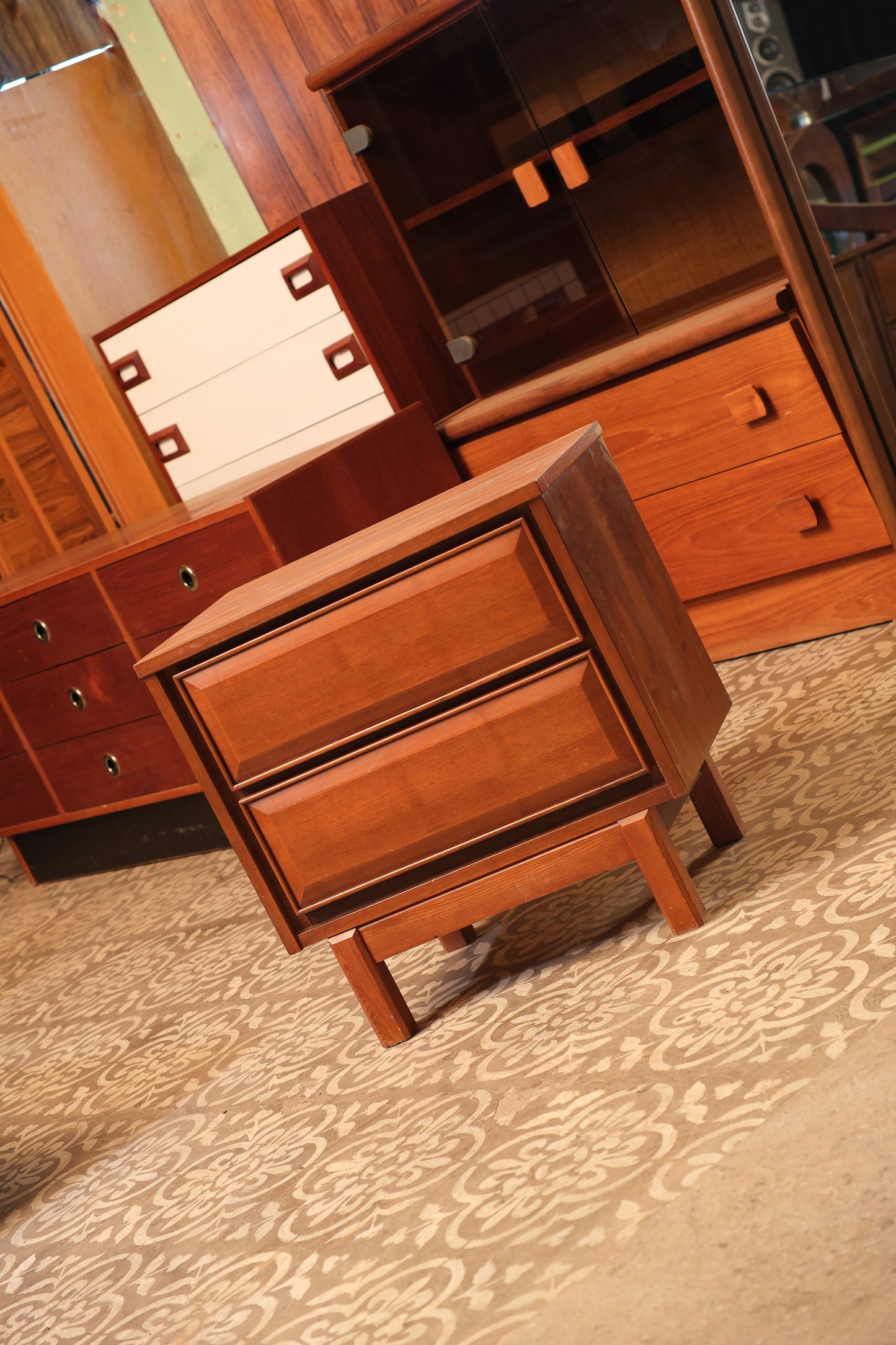 MCM Walnut Nightstand By HPL