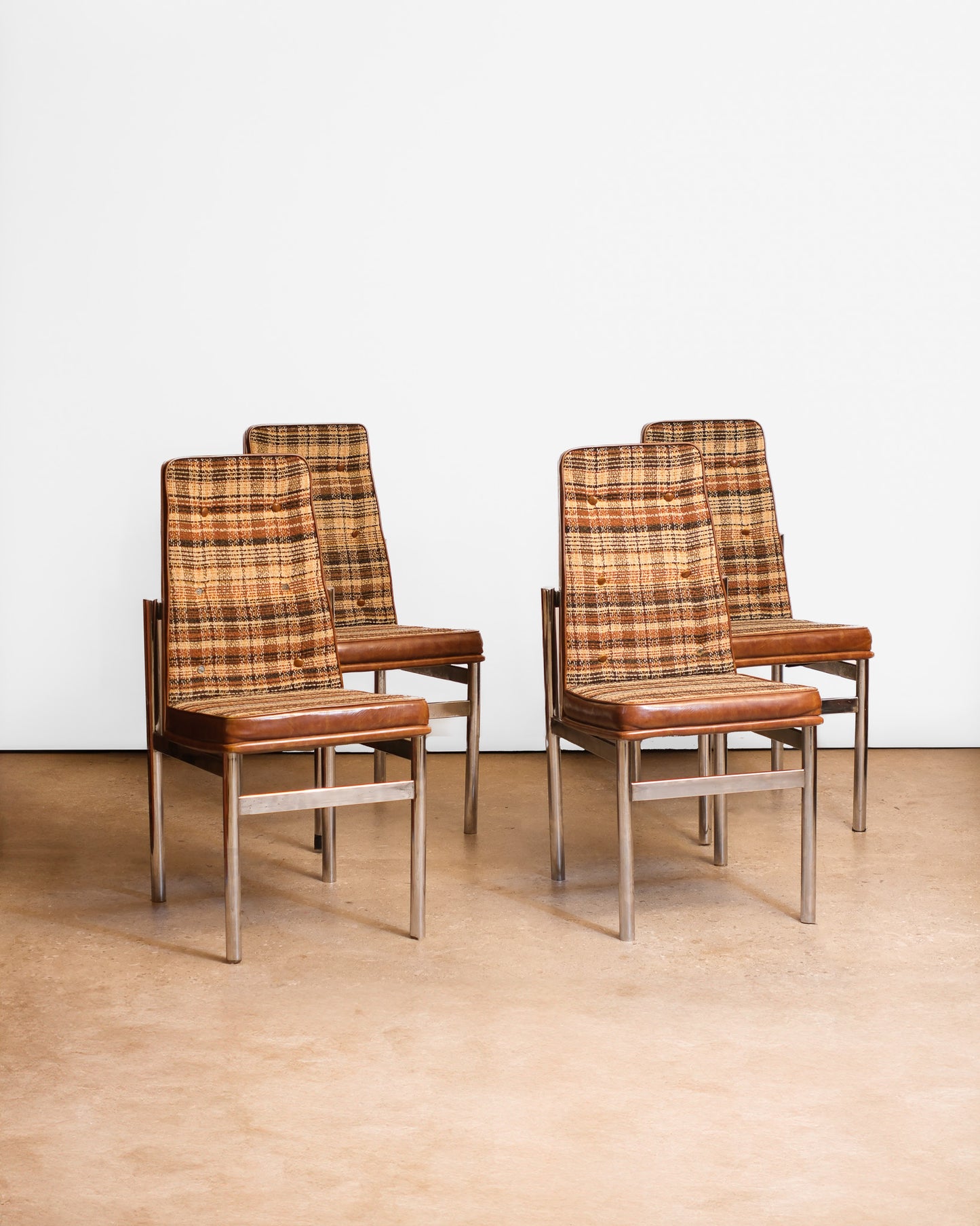MCM Retro Chrome Chair Set