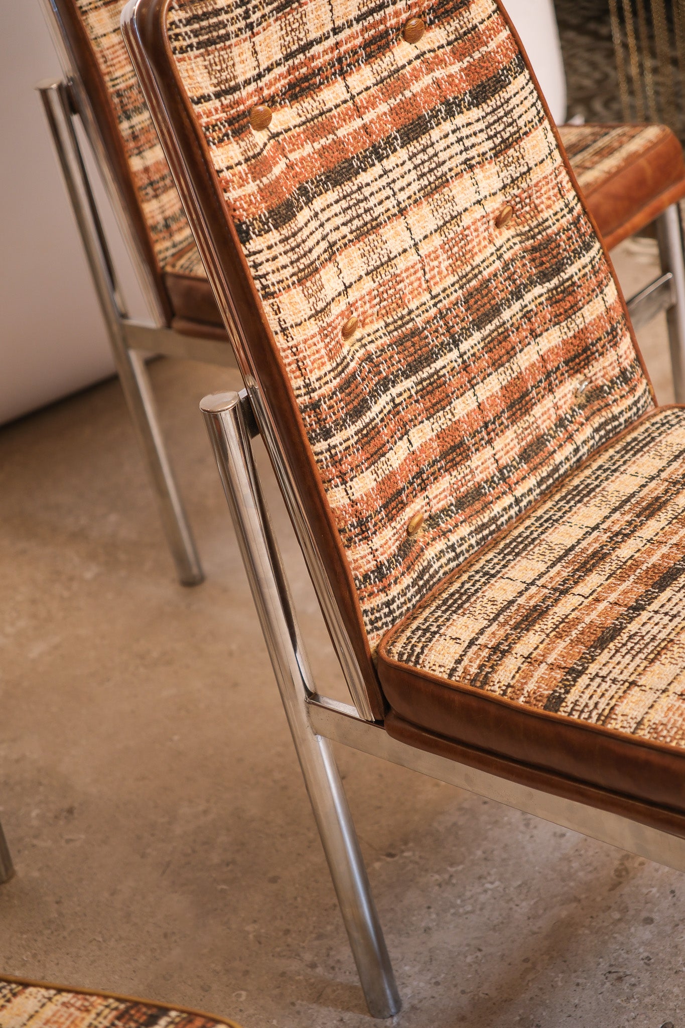 MCM Retro Chrome Chair Set