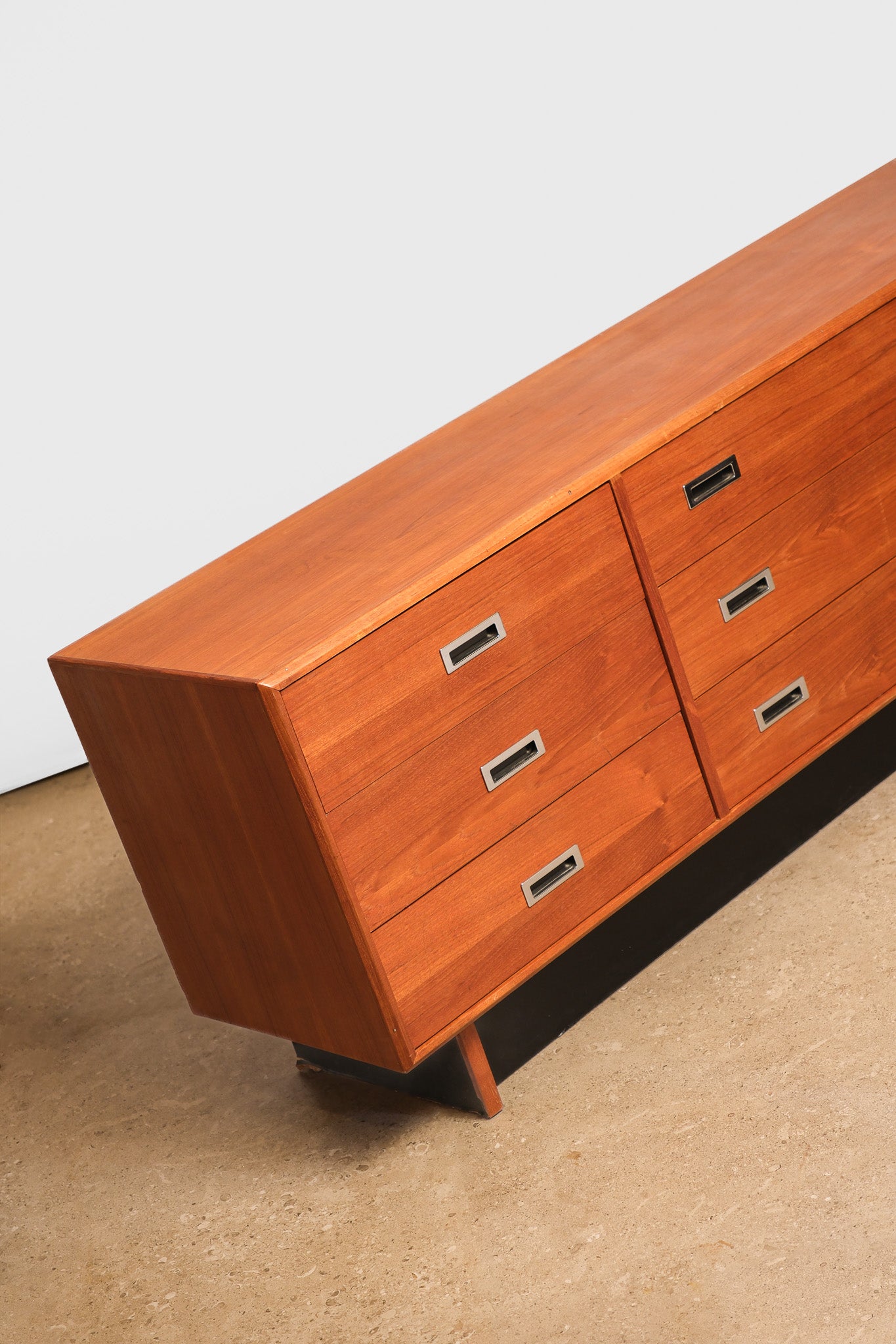 MCM Teak Black Base Contemporary Dresser