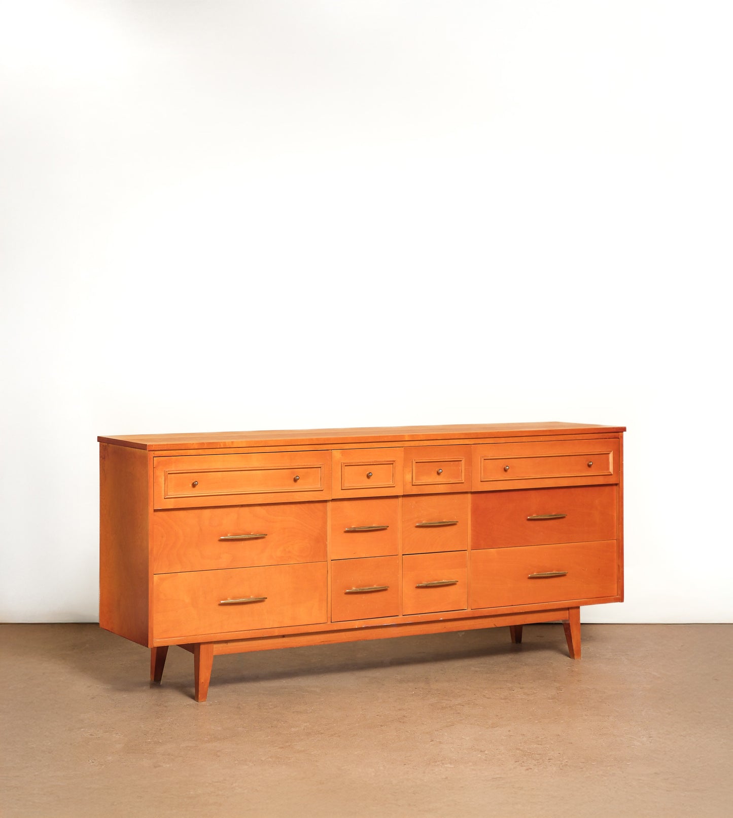 MCM Pine Wide Dresser