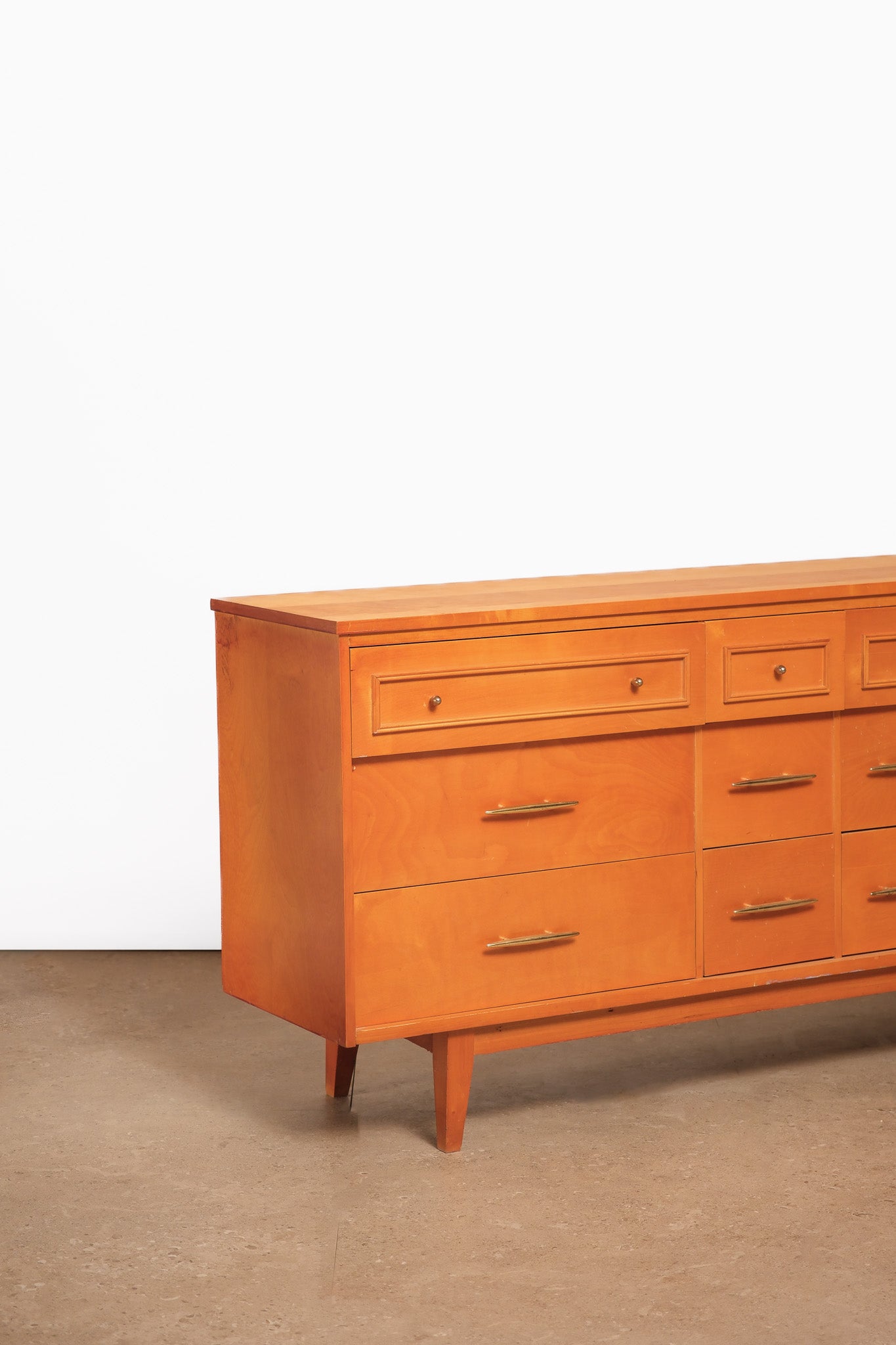 MCM Pine Wide Dresser