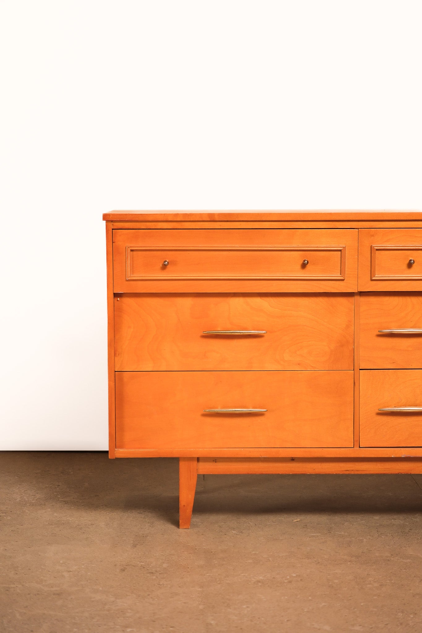 MCM Pine Wide Dresser