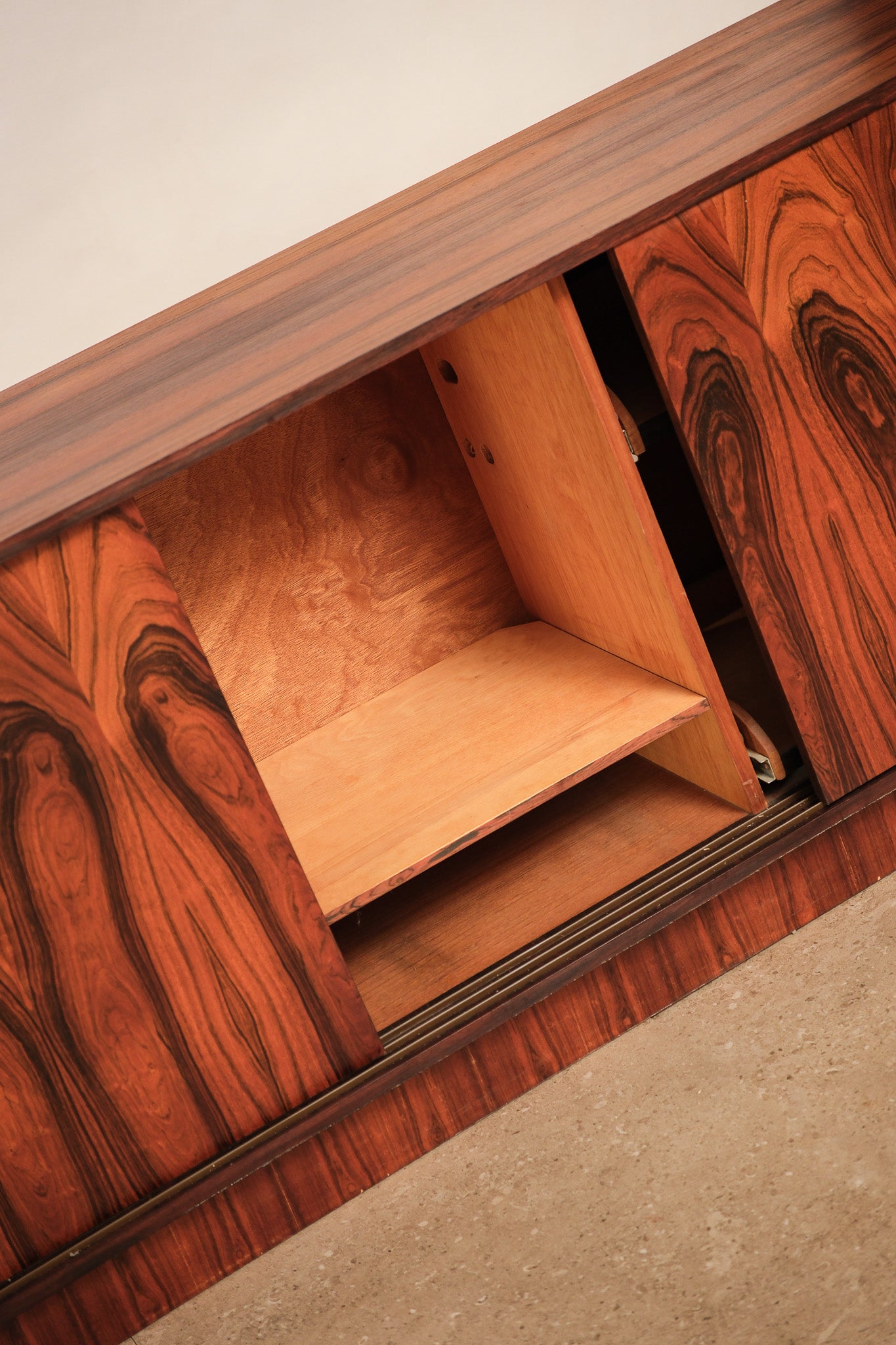 MCM Rosewood Credenza Wide