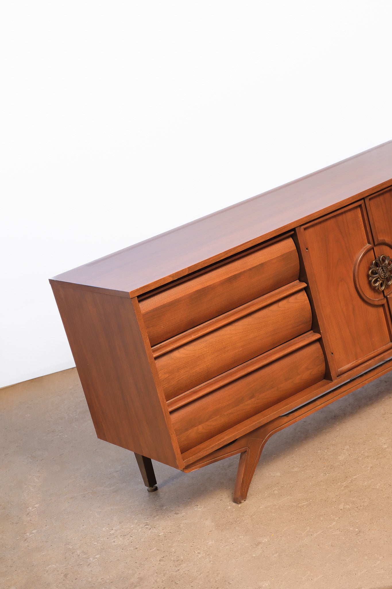 MCM Dark Walnut Wide Credenza