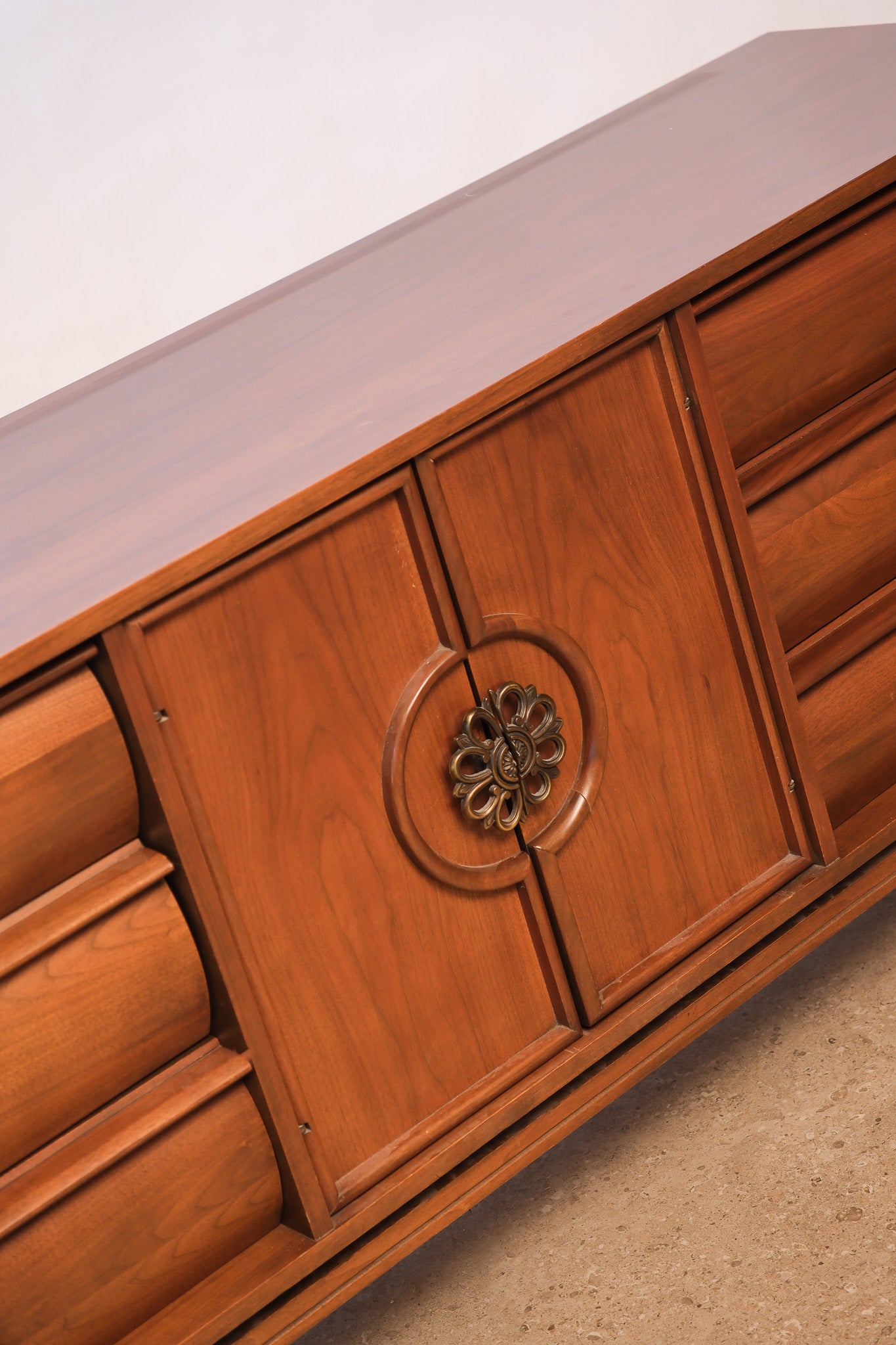 MCM Dark Walnut Wide Credenza