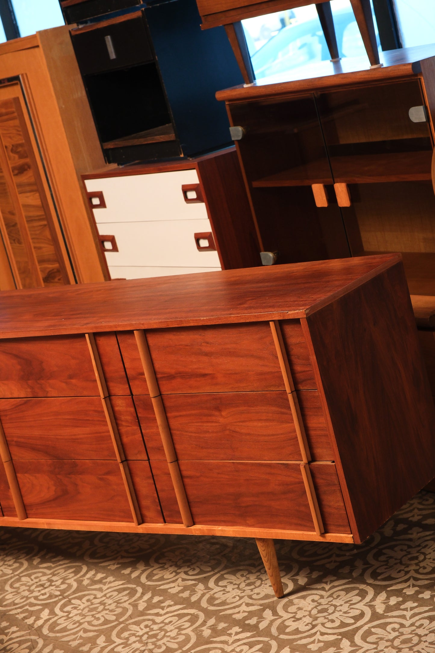 MCM Mahogany Dresser
