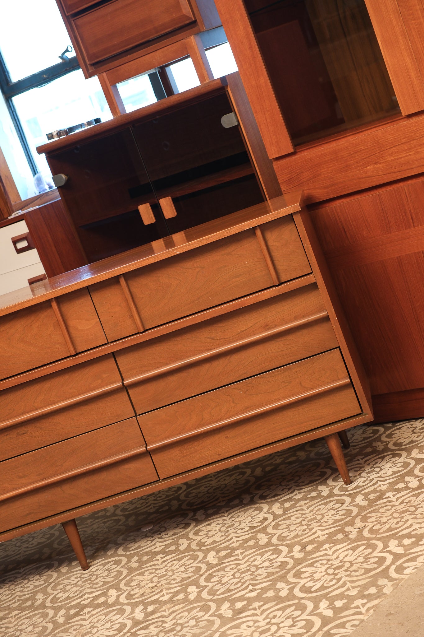 MCM Black Walnut Wide Dressser