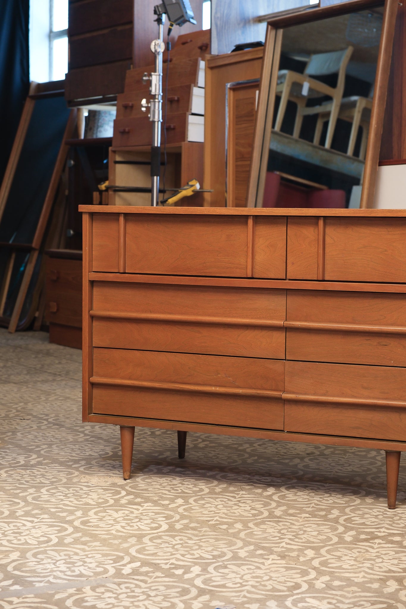 MCM Black Walnut Wide Dressser