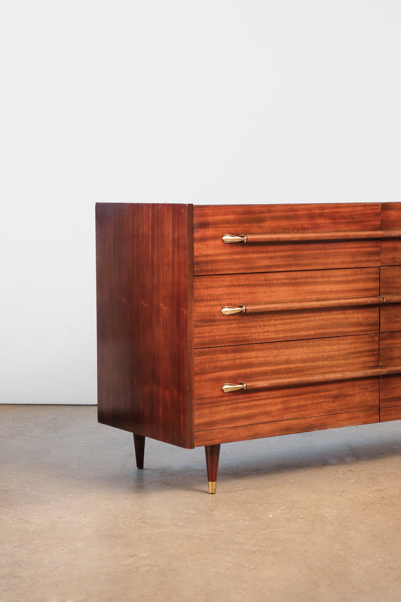 MCM Mahogany Dresser By Pebblers