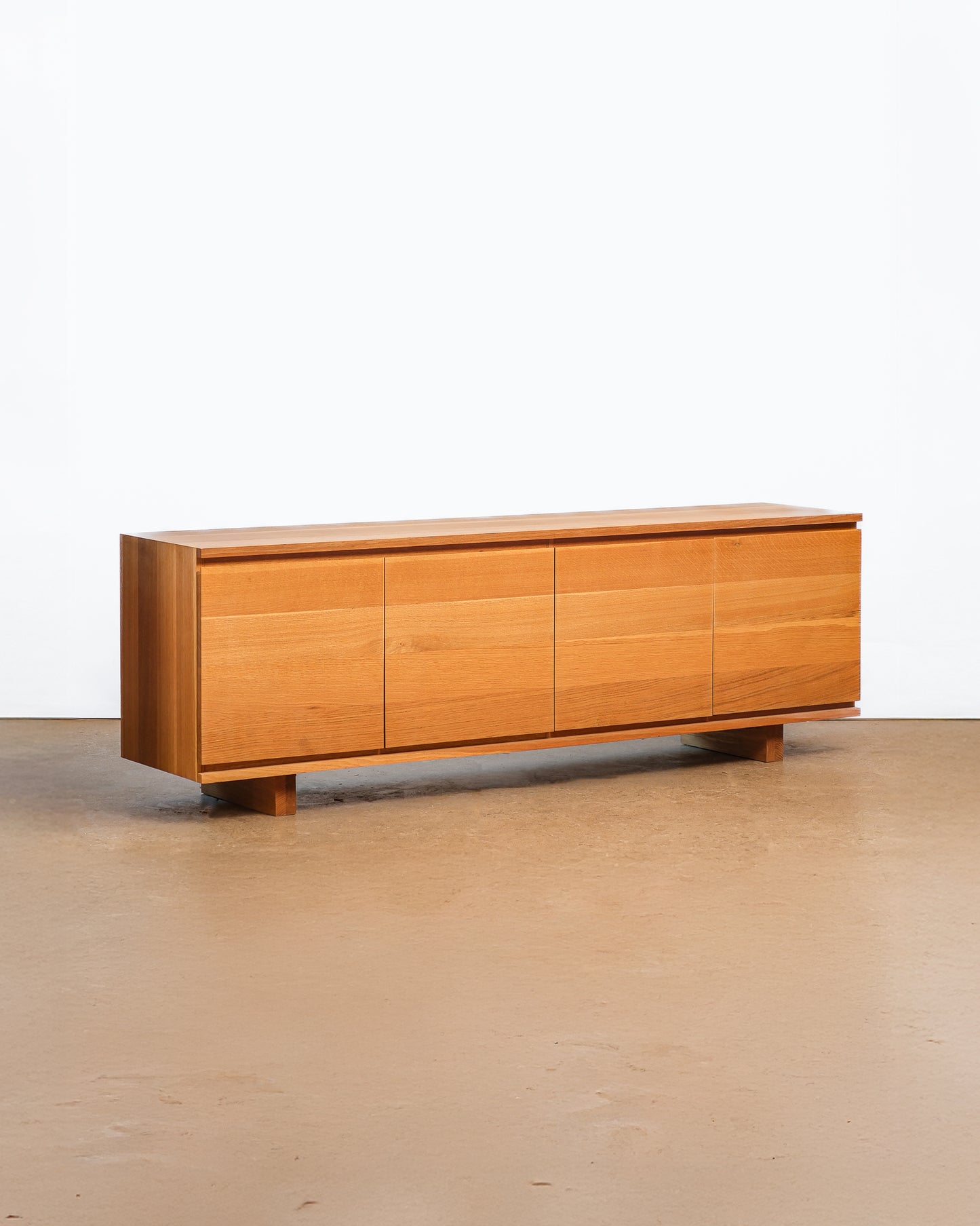 MCM Solid Oak Credenza