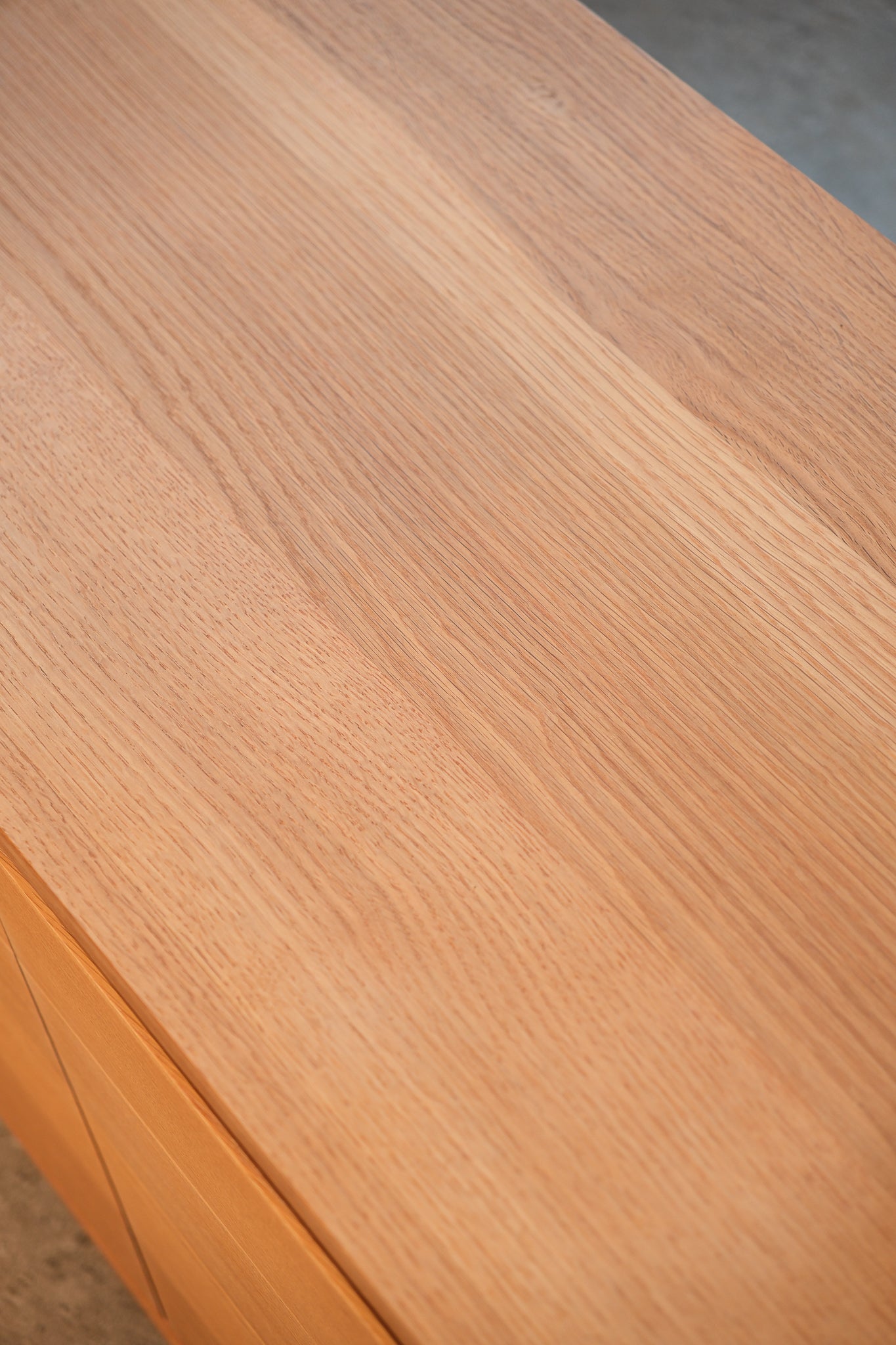 MCM Solid Oak Credenza