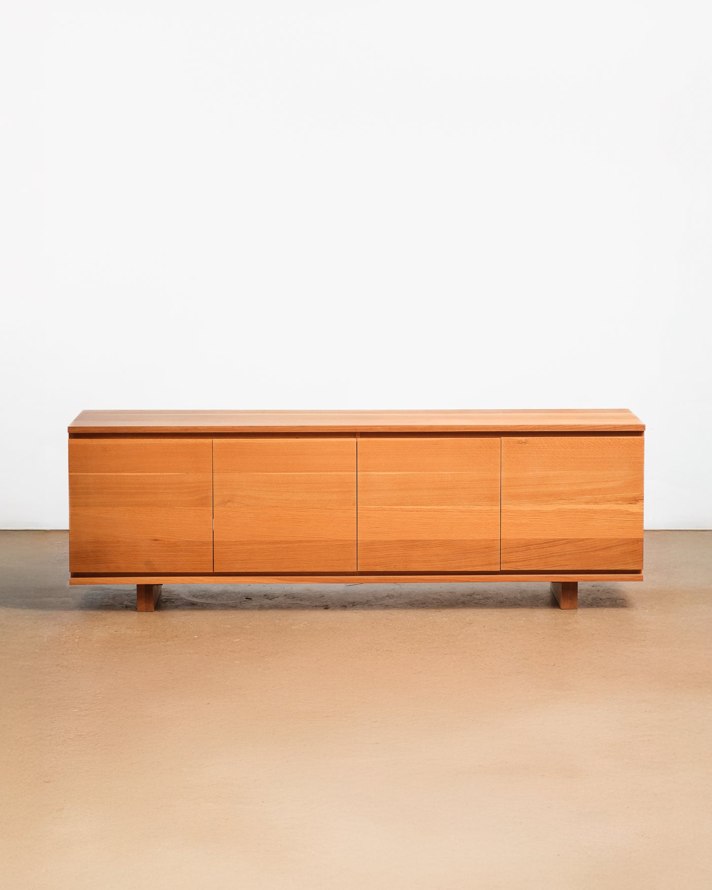 MCM Solid Oak Credenza