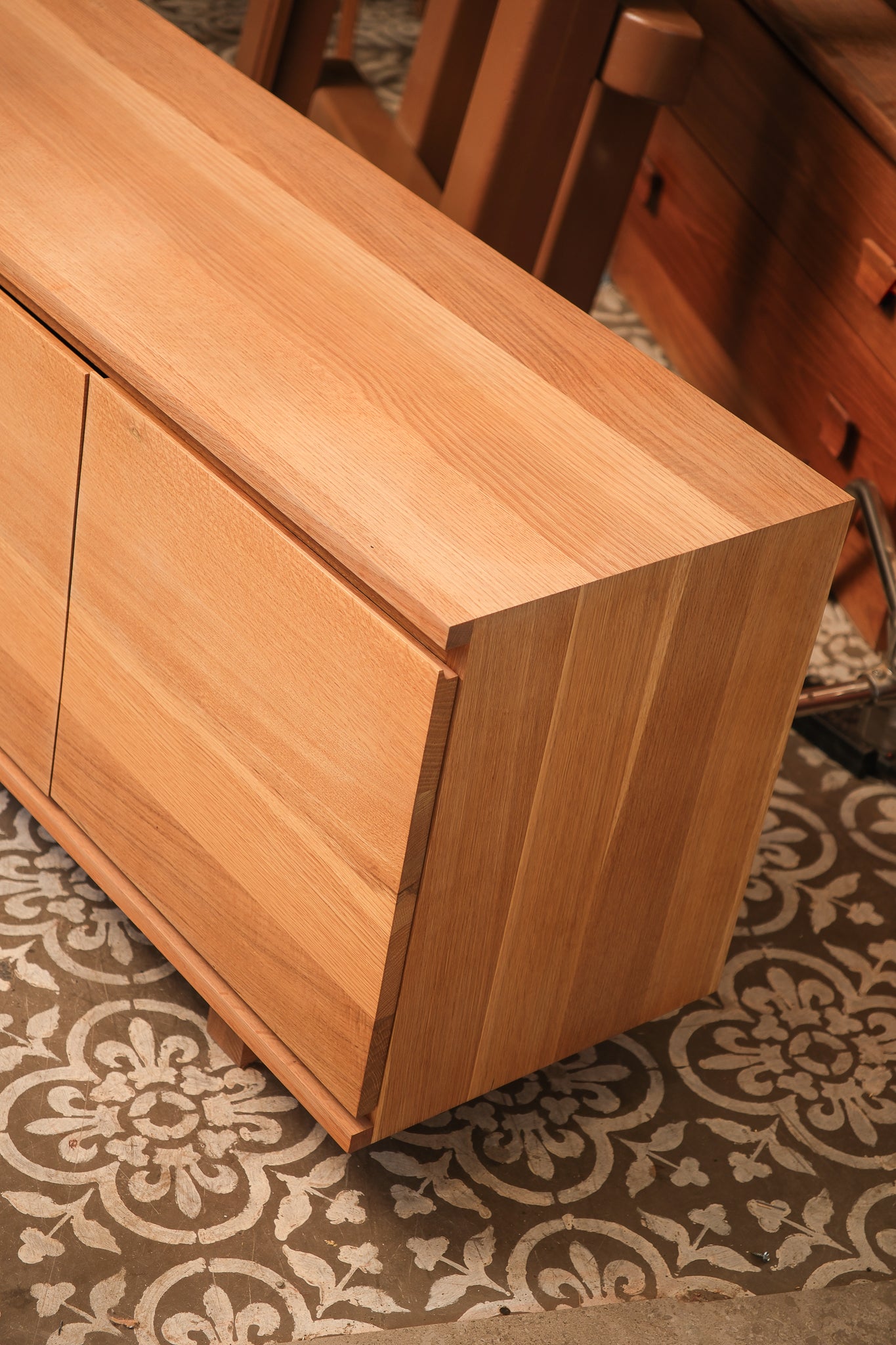 MCM Solid Oak Credenza