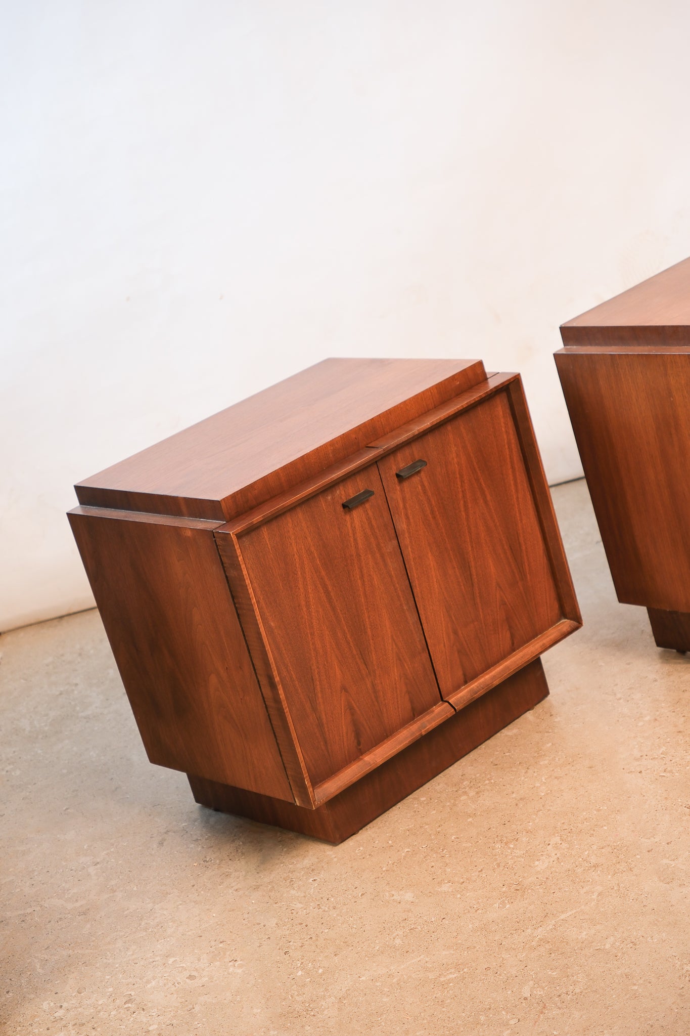 MCM Tobago Brutalist Nightstands