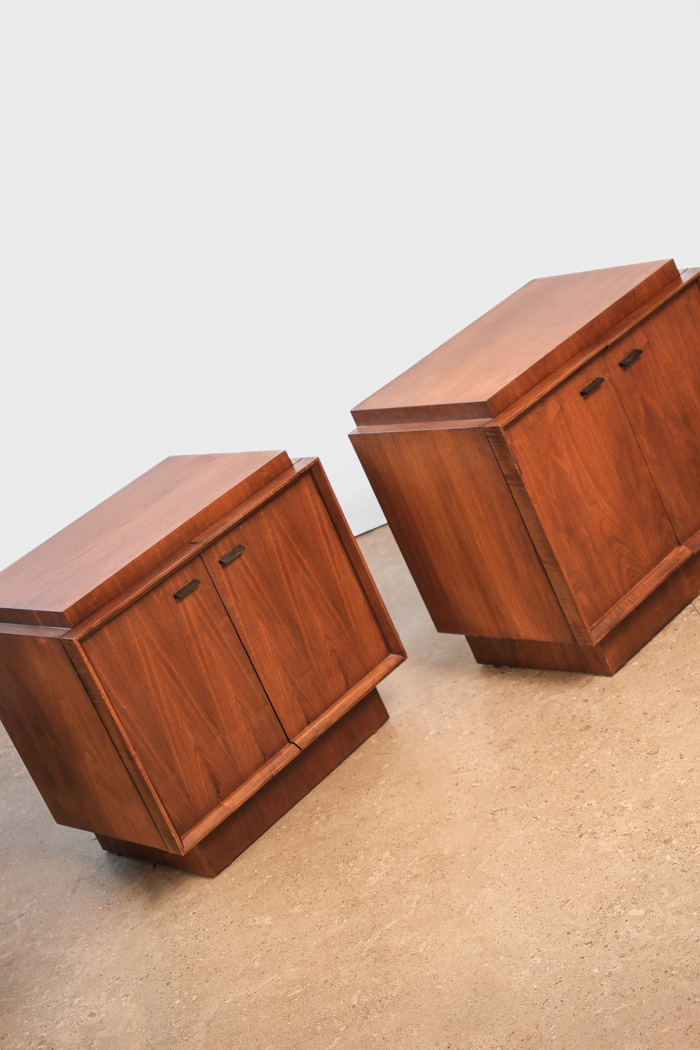 MCM Tobago Brutalist Nightstands