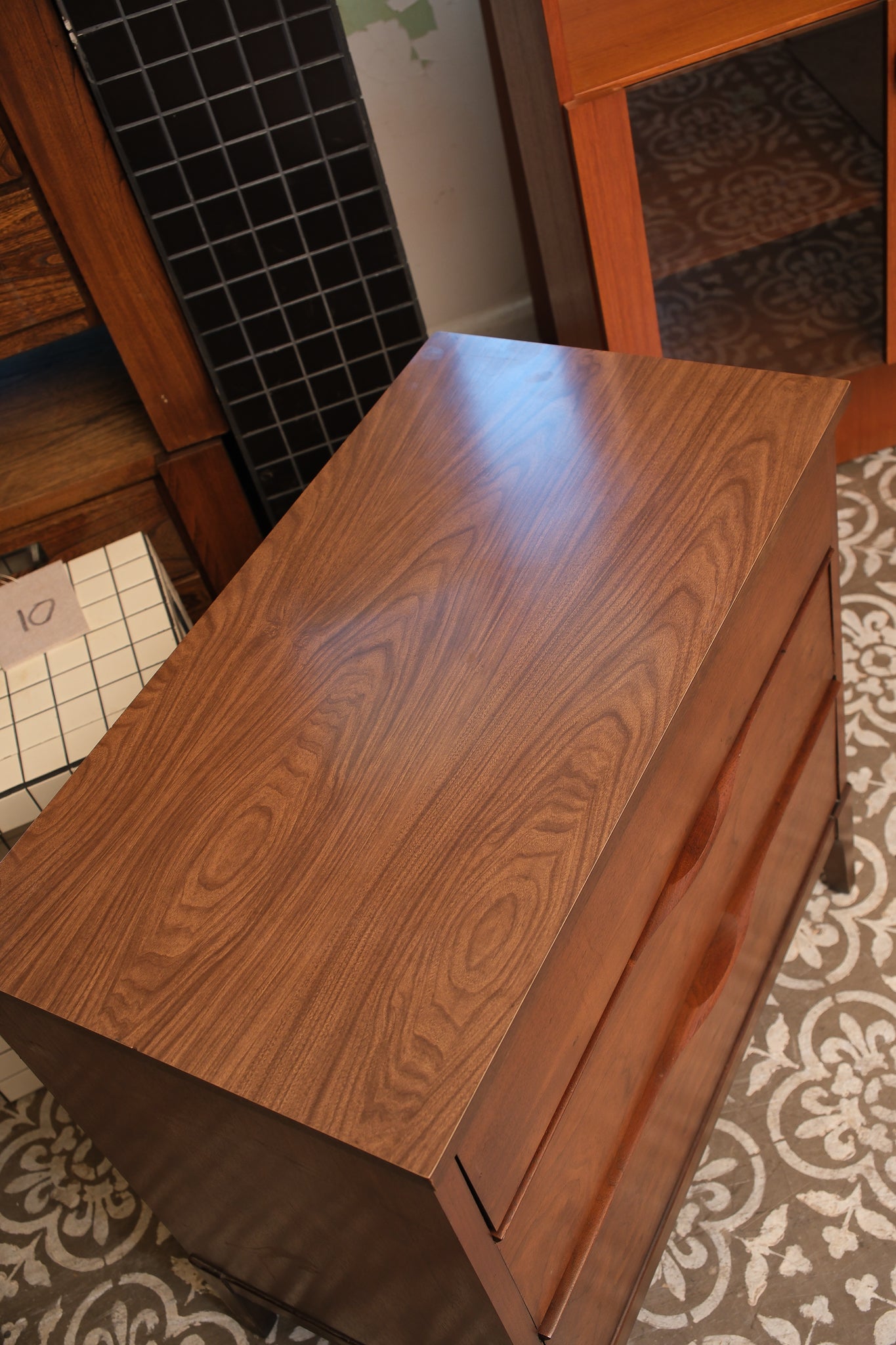 MCM Walnut Dresser By KF