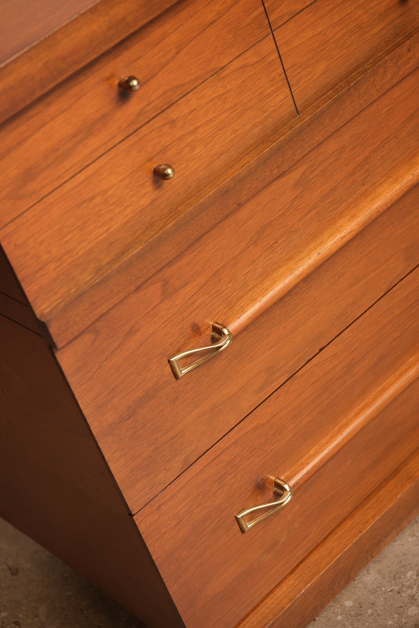 Mid Century Modern Walnut Wide Dresser
