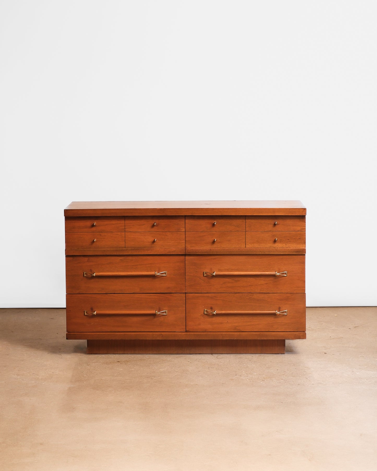 Mid Century Modern Walnut Wide Dresser