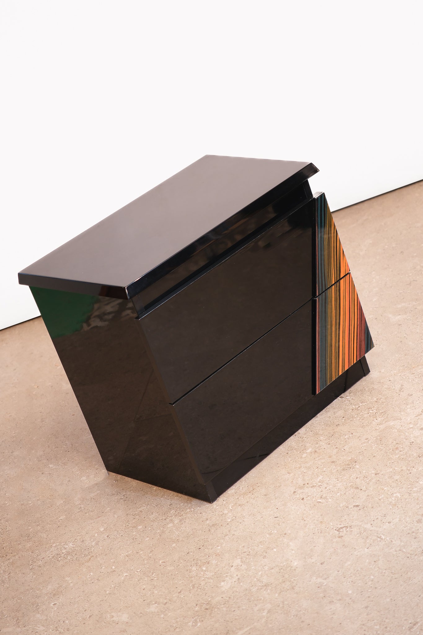 MCM Black Italian Nightstands