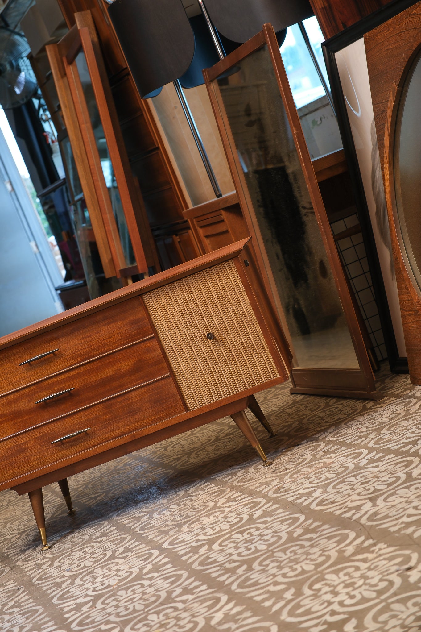 MCM Contemporary Walnut Chest