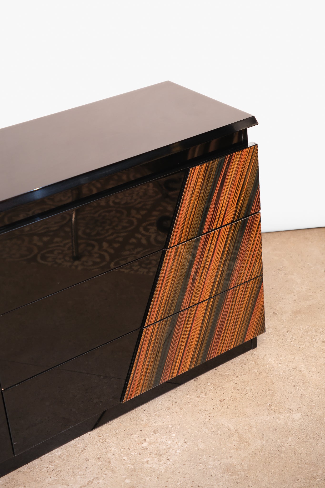 MCM Black Italian Wide Dresser