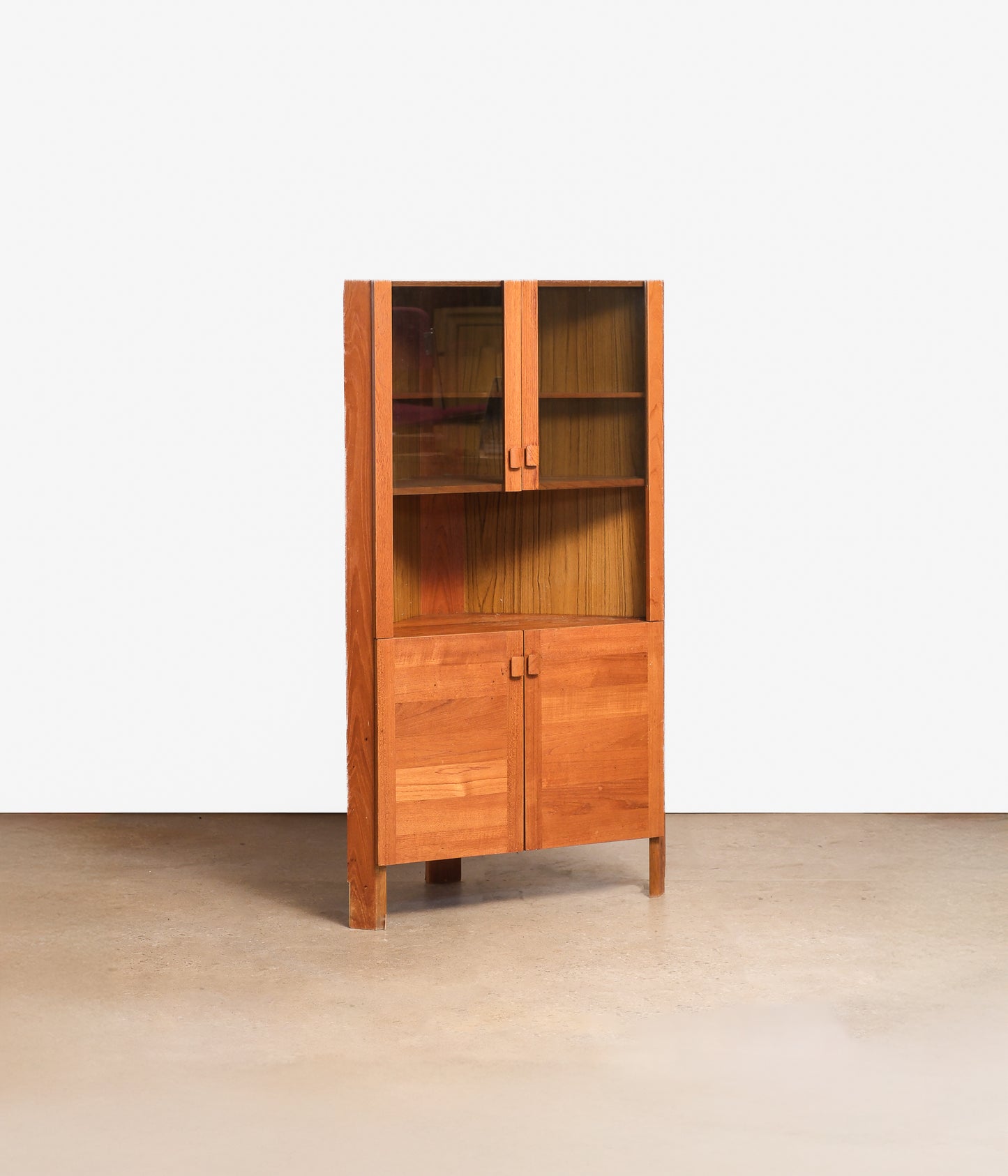 MCM Teak Corner Cabinet By RS