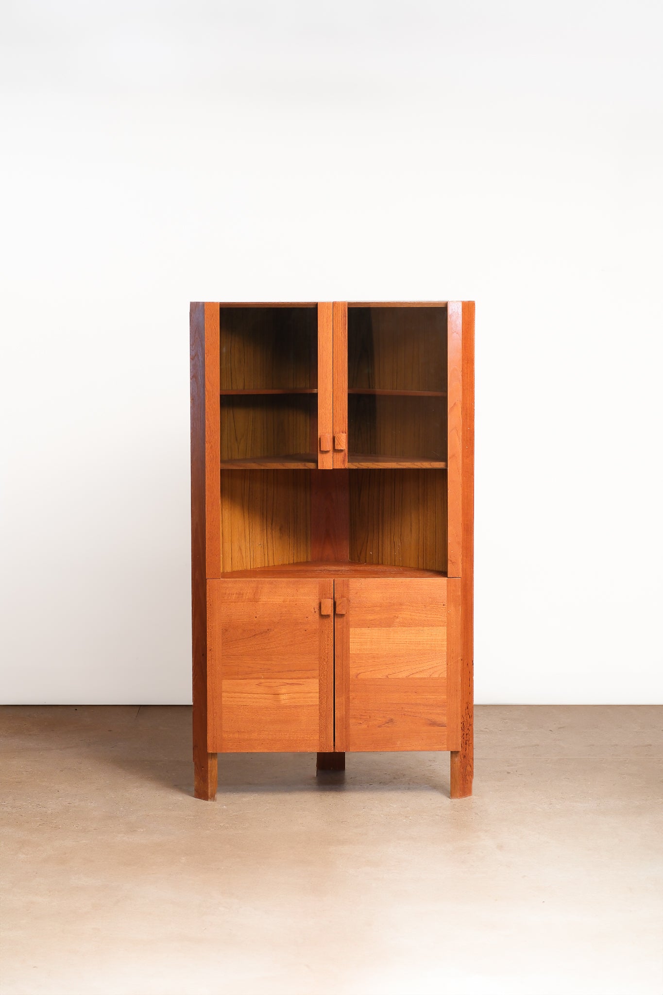 MCM Teak Corner Cabinet By RS