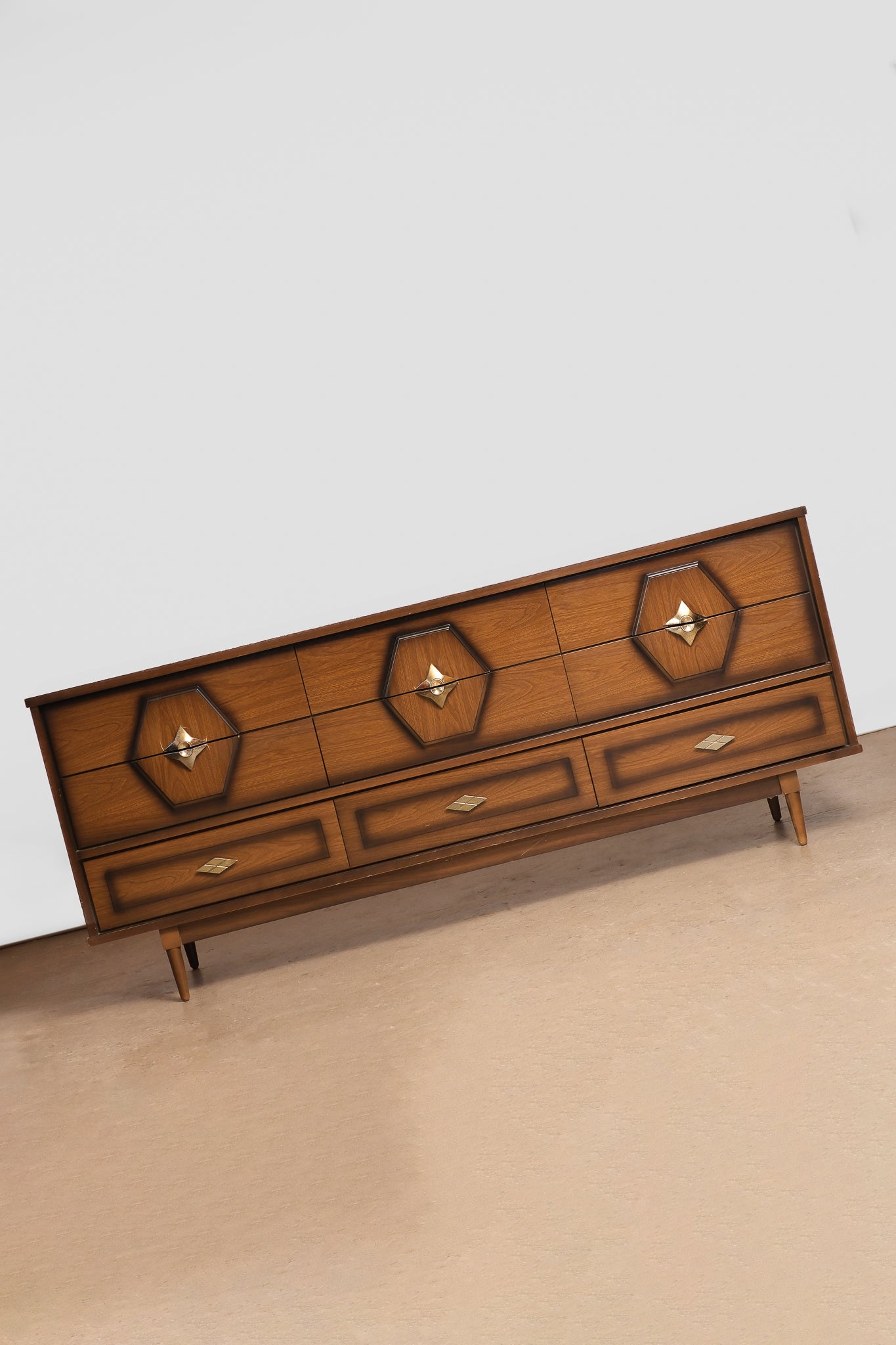 MCM Contemporary Walnut Dresser