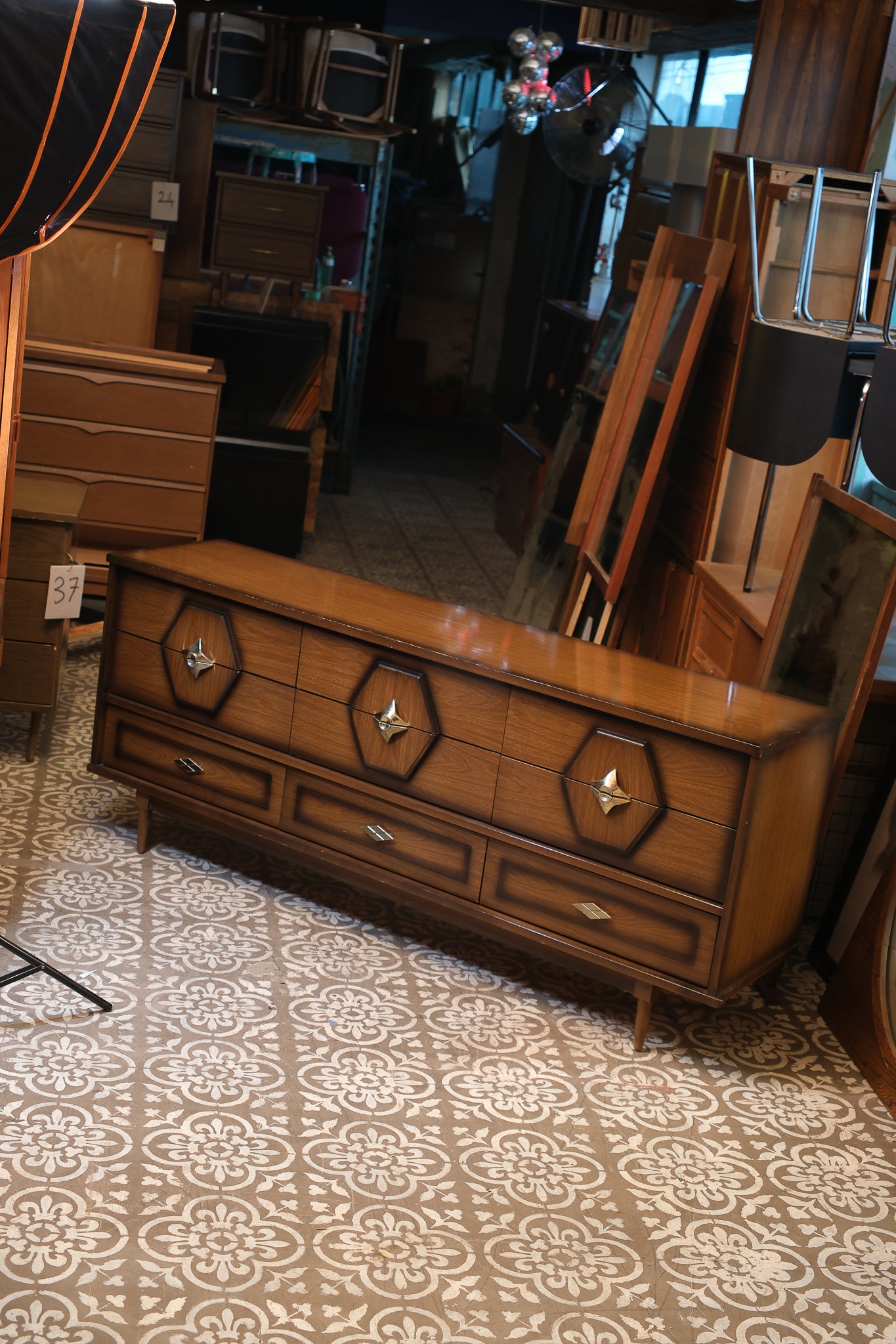 MCM Contemporary Walnut Dresser
