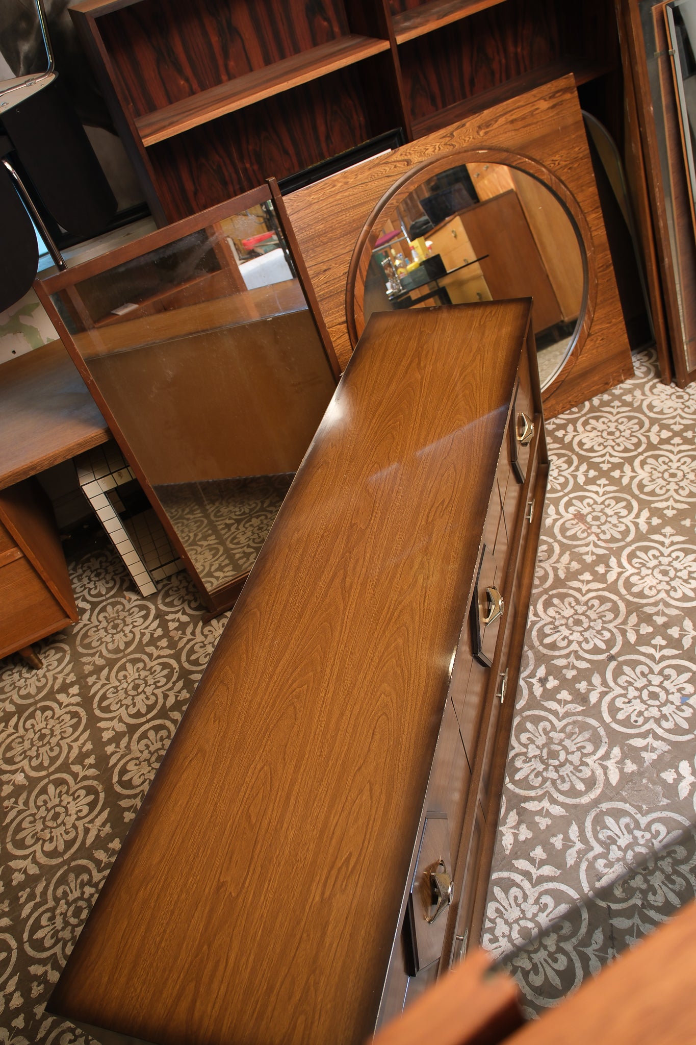MCM Contemporary Walnut Dresser