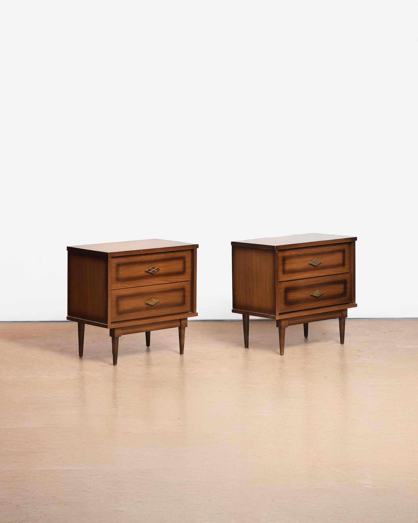 MCM Walnut Nightstands