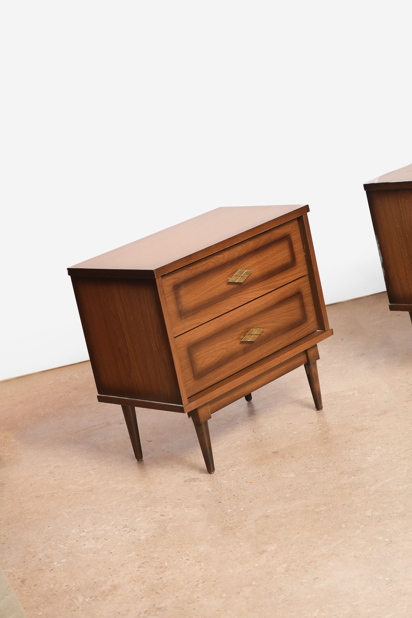 MCM Walnut Nightstands