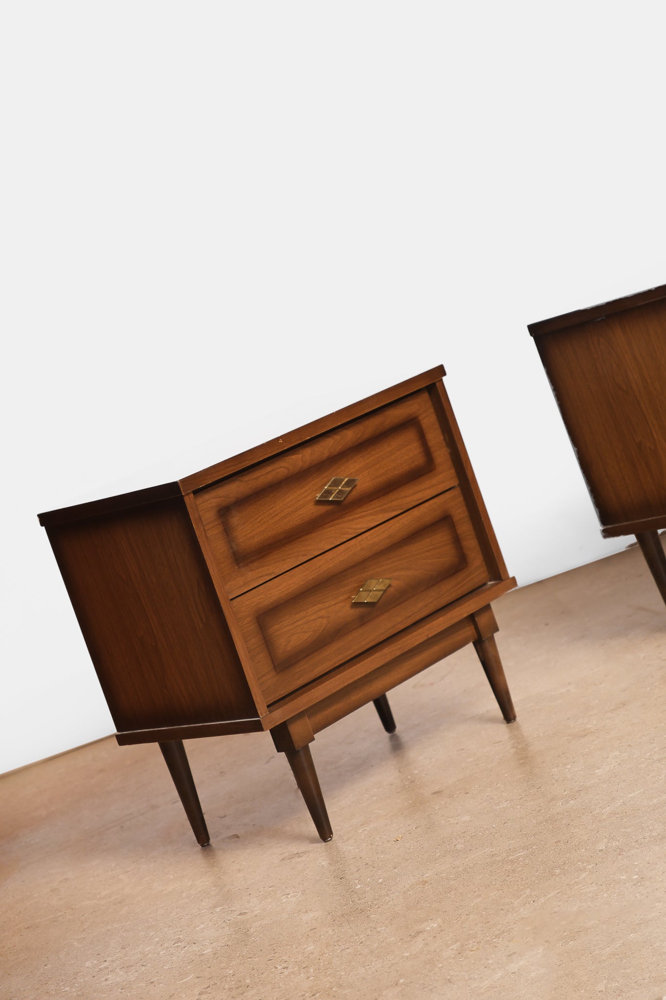 MCM Walnut Nightstands
