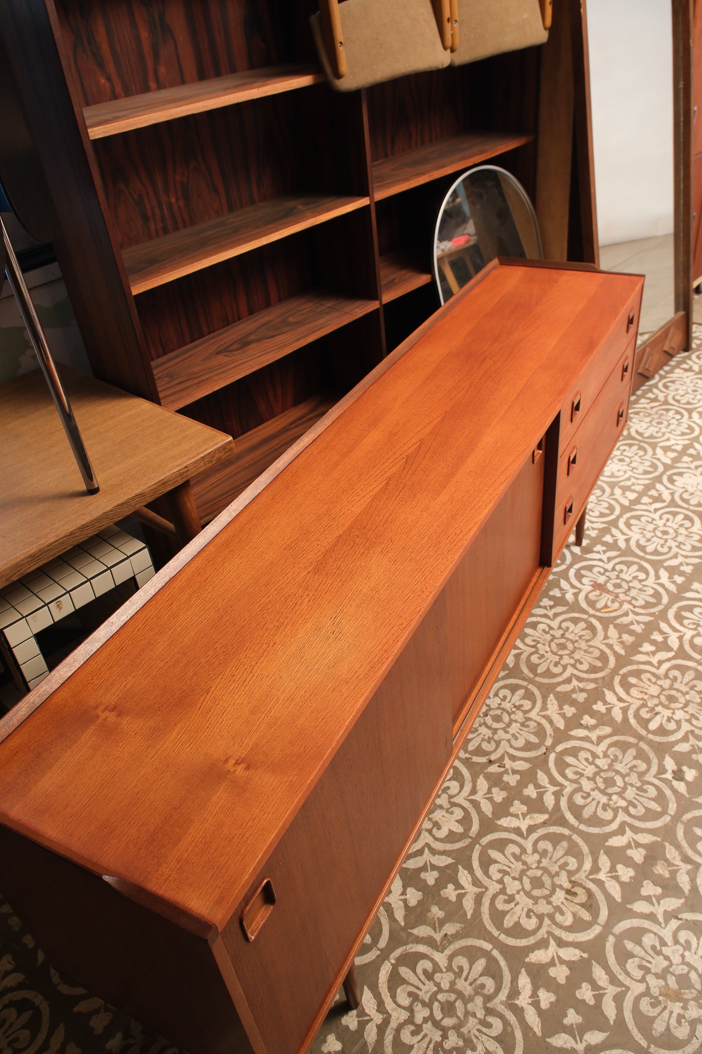 MCM Rare Teak Credenza By Fristho