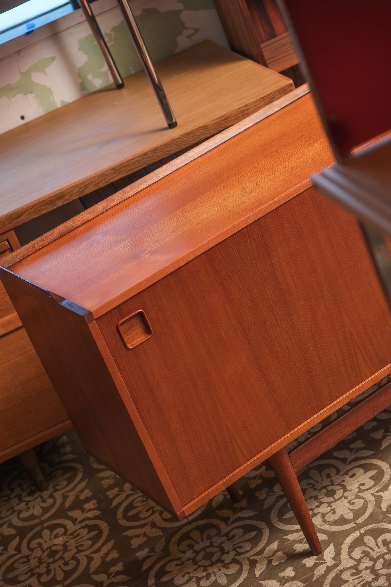 MCM Rare Teak Credenza By Fristho