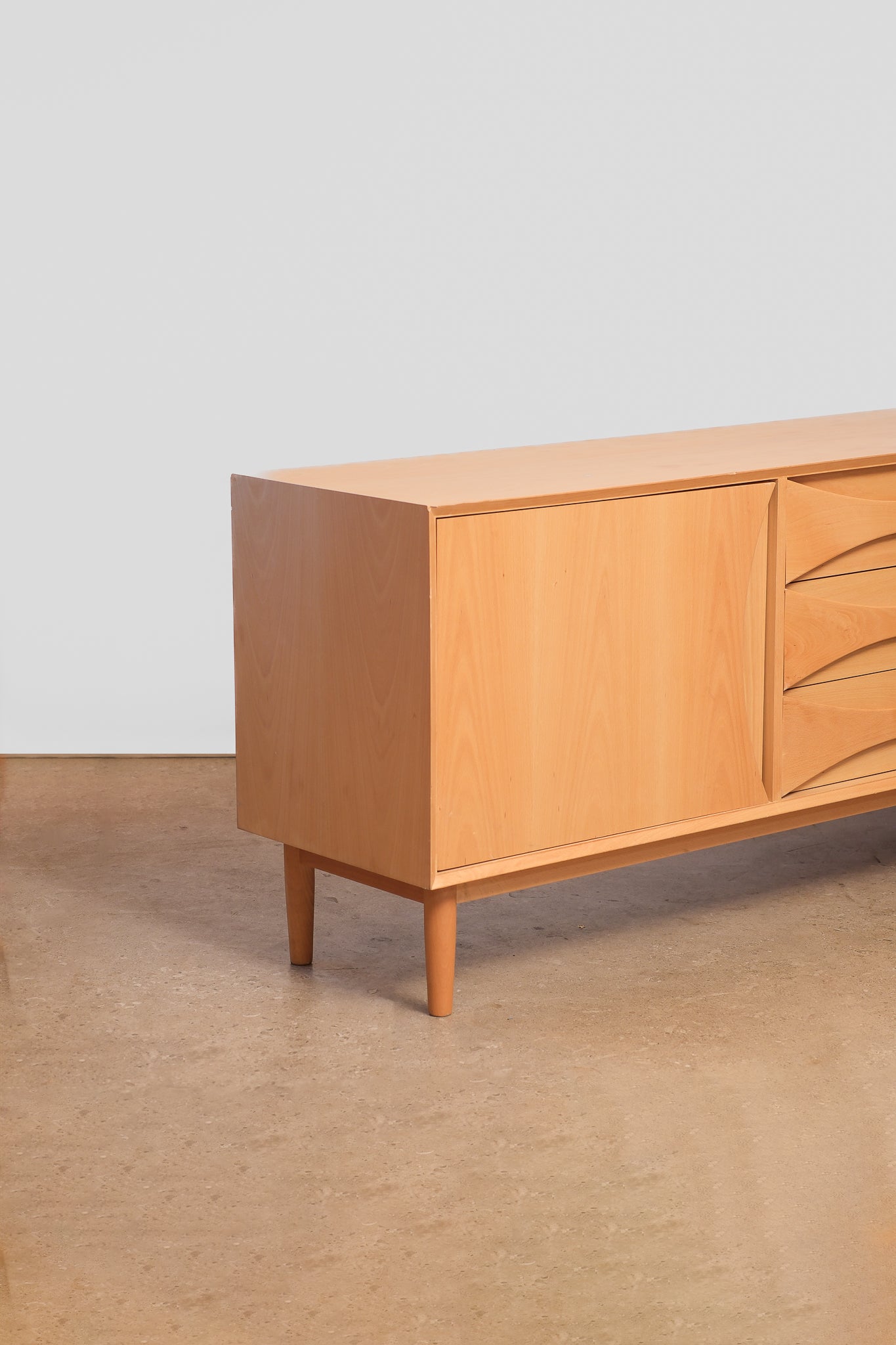 Solid Oak Credenza / Buffet By Edimass