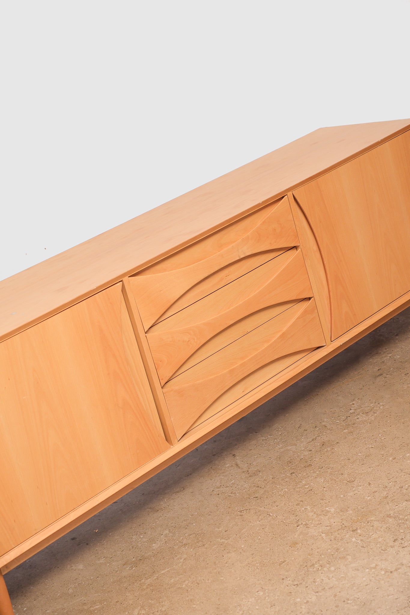Solid Oak Credenza / Buffet By Edimass