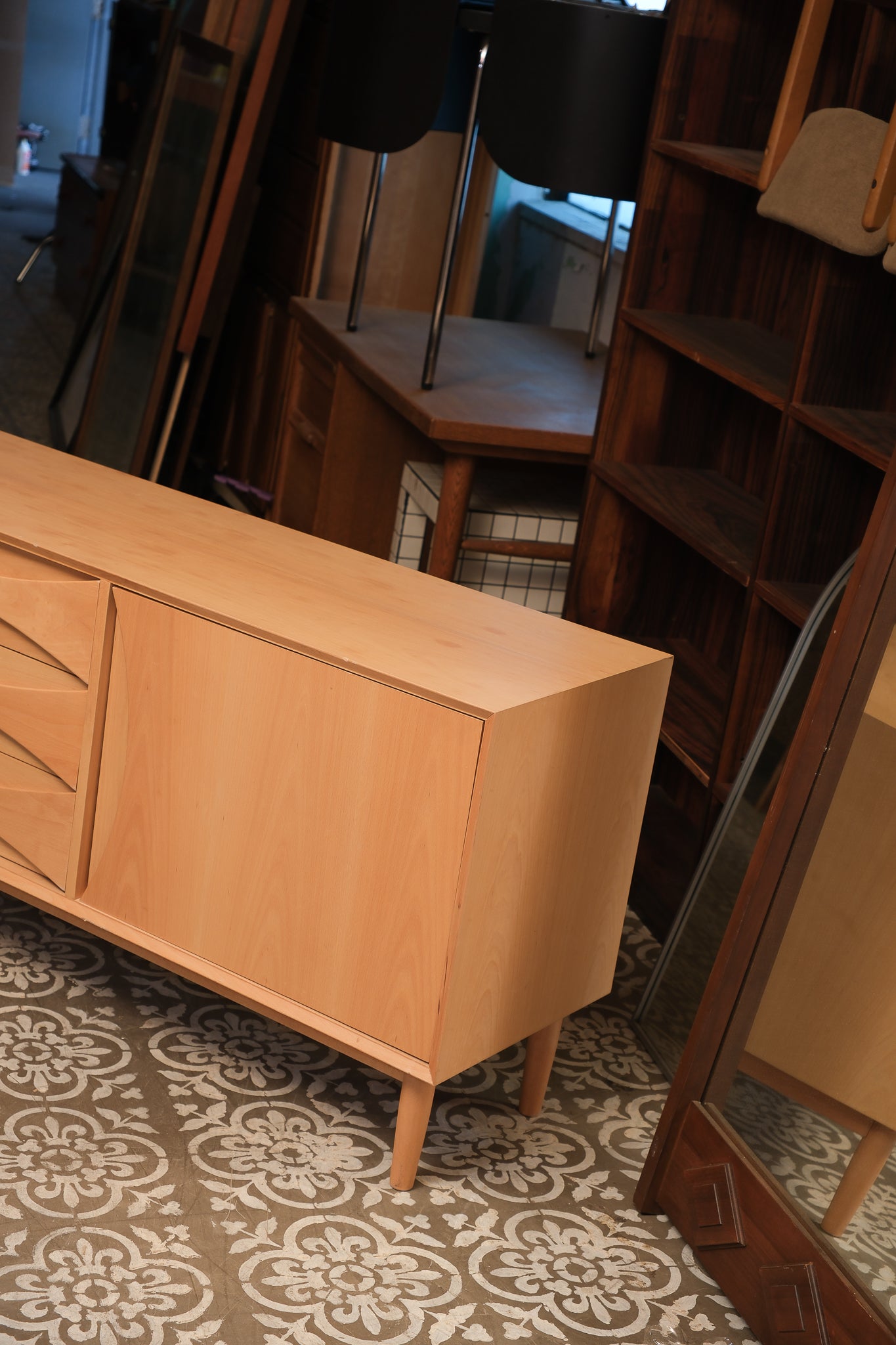 Solid Oak Credenza / Buffet By Edimass