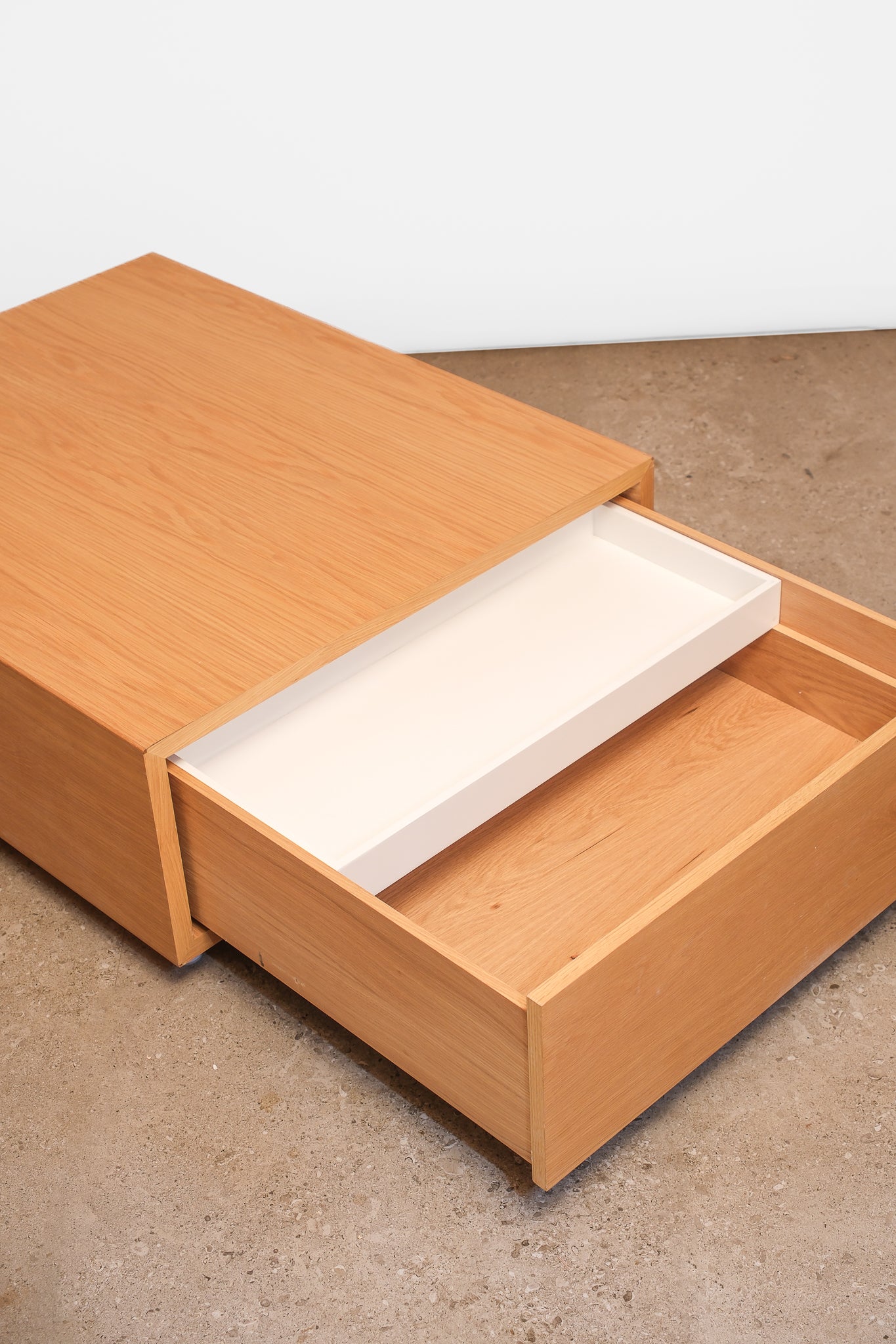 MCM Modern Solid Oak Coffee Table By Sean DIX