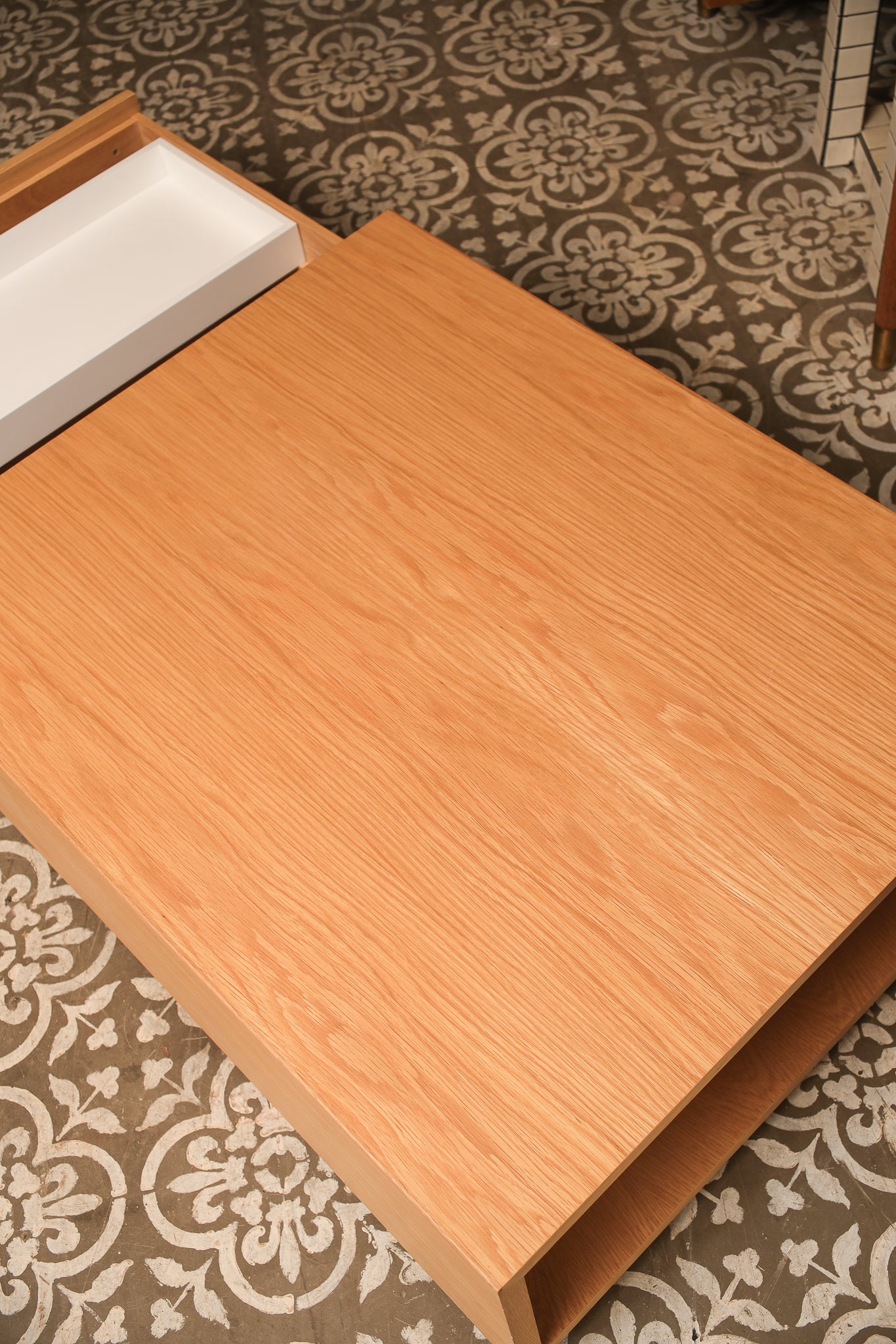 MCM Modern Solid Oak Coffee Table By Sean DIX
