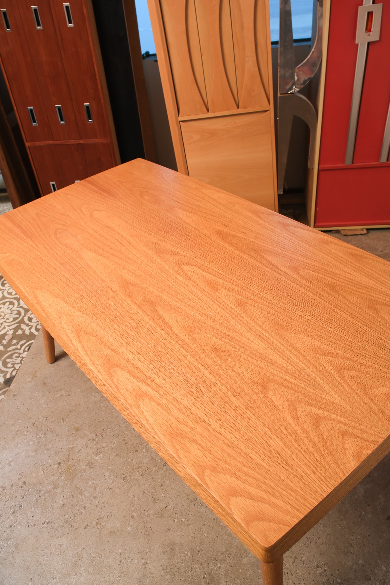 Modern Solid Oak Dining Table By Sean DIX